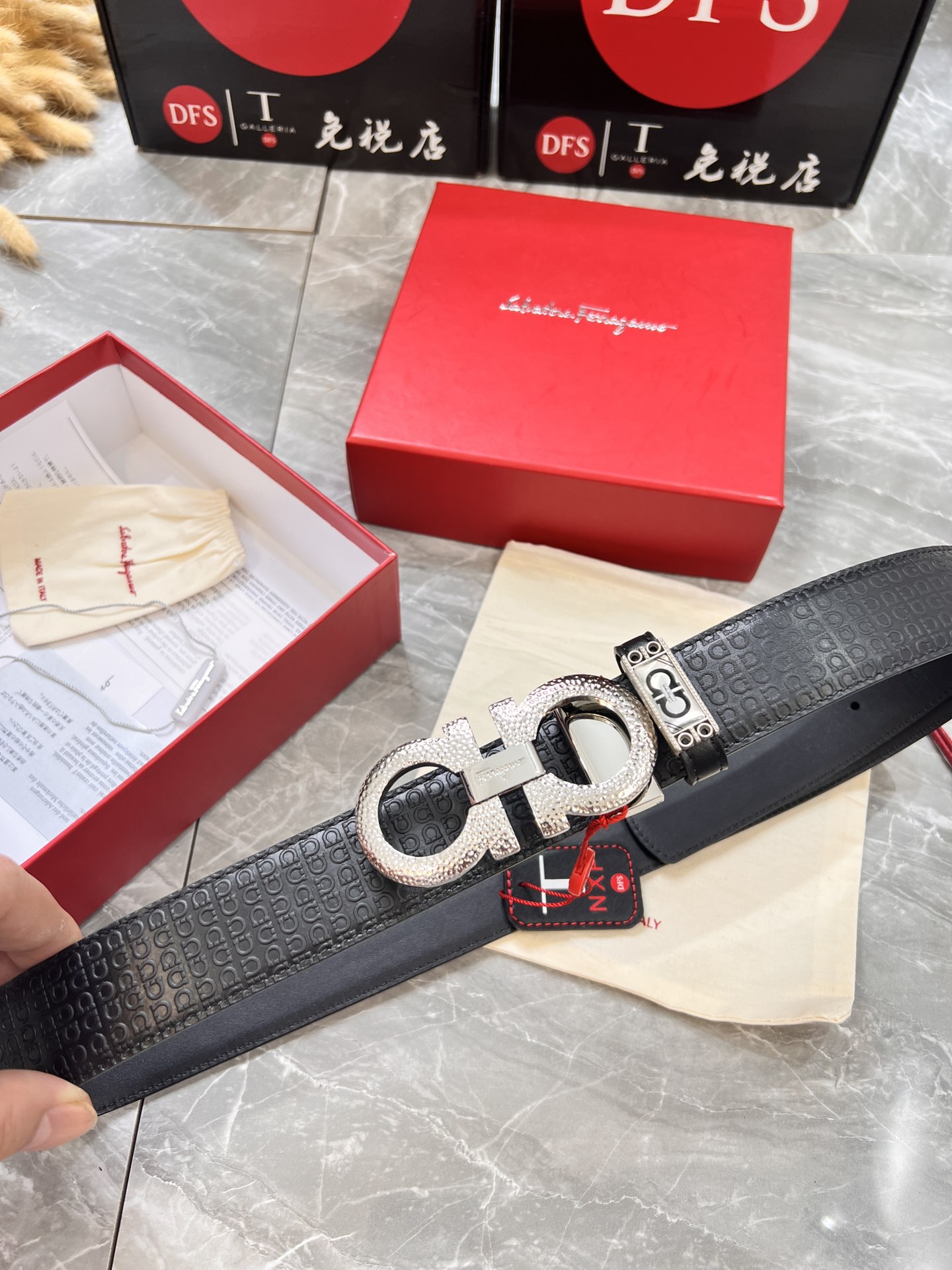Streetwear Belt Ferragamo 319977 size:3.5cm - vstockx