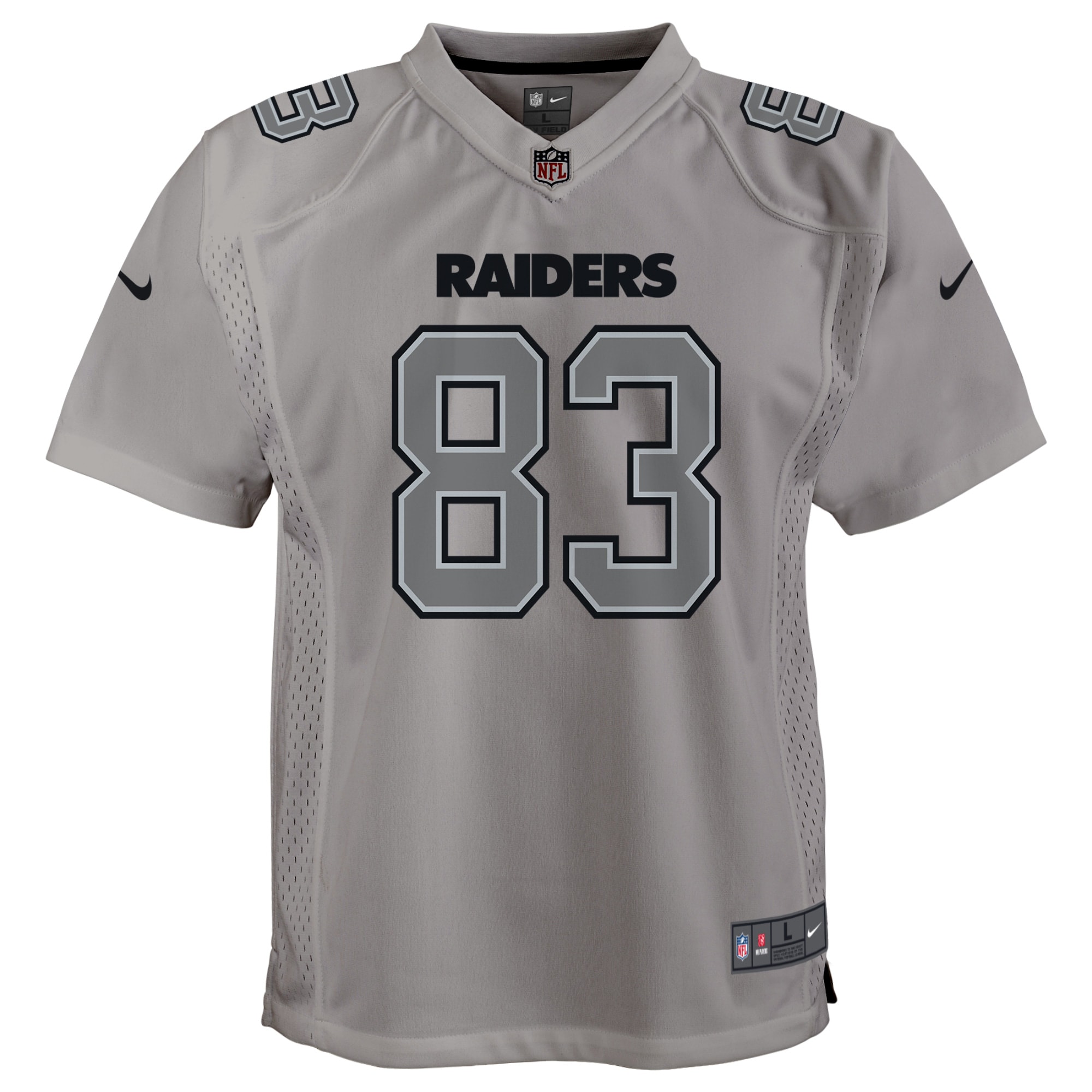 Darren Waller Las Vegas Raiders Nike Youth Atmosphere Game Jersey - Gray - vstockx