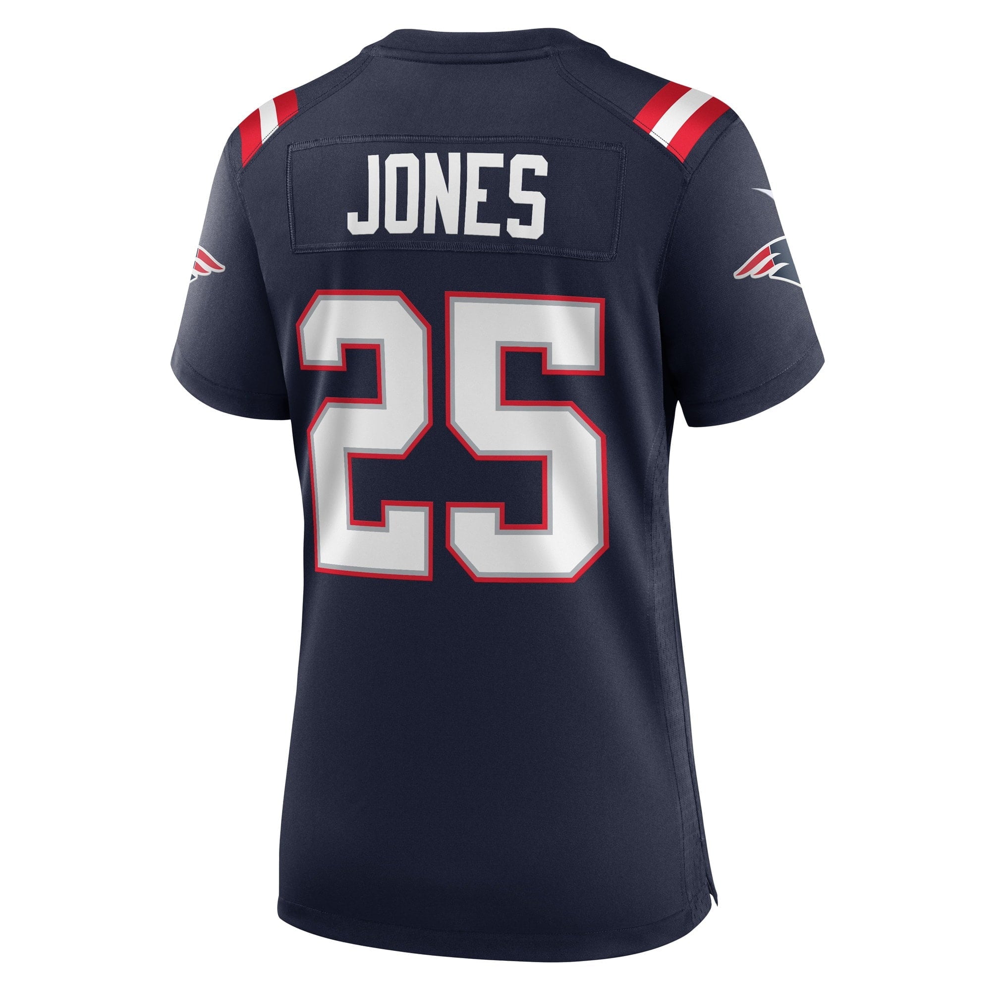 Women's Nike Marcus Jones Navy New England Patriots Game Player Jersey - vstockx