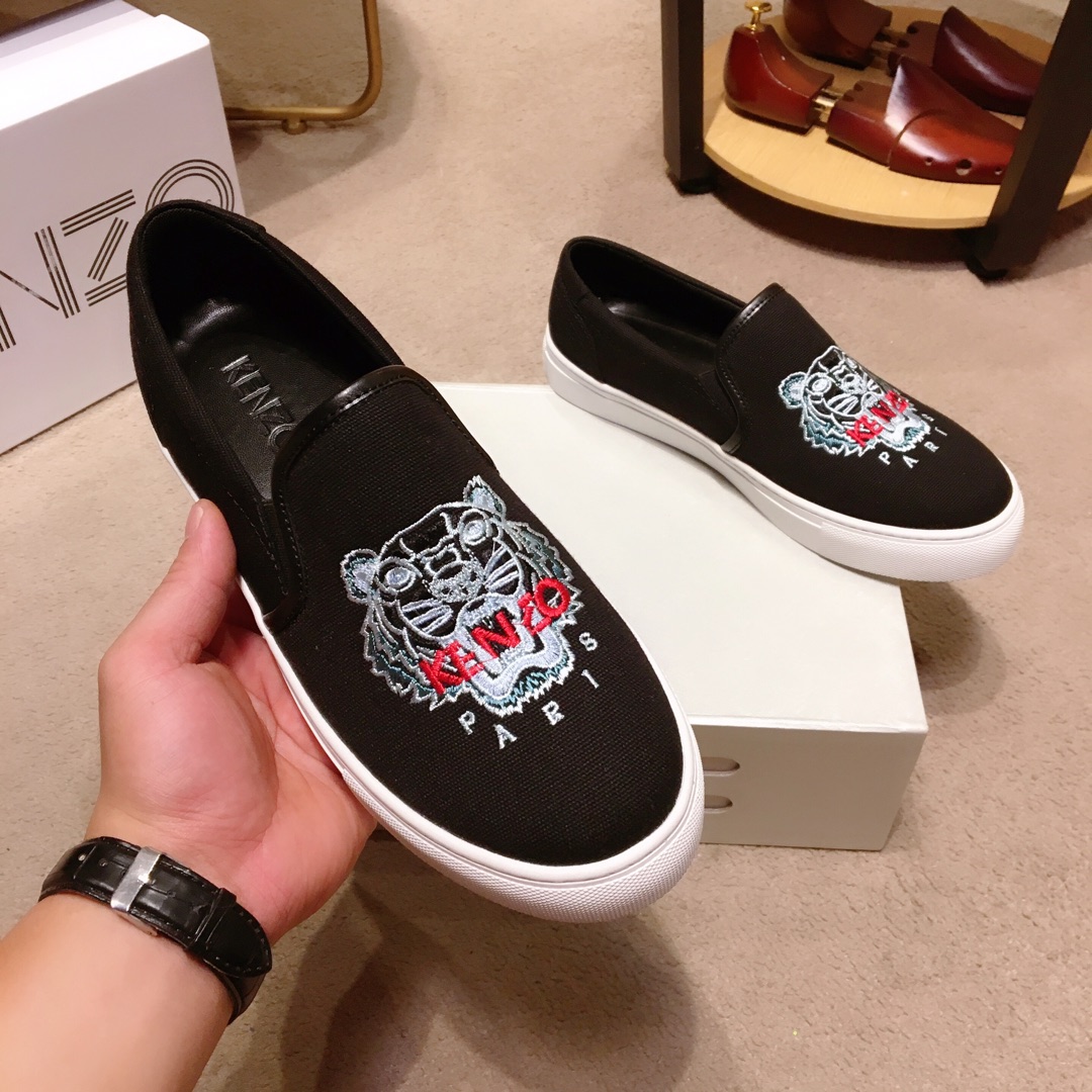 Kenzo K-SKATE Tiger canvas slip-on sneakers 24 - vstockx