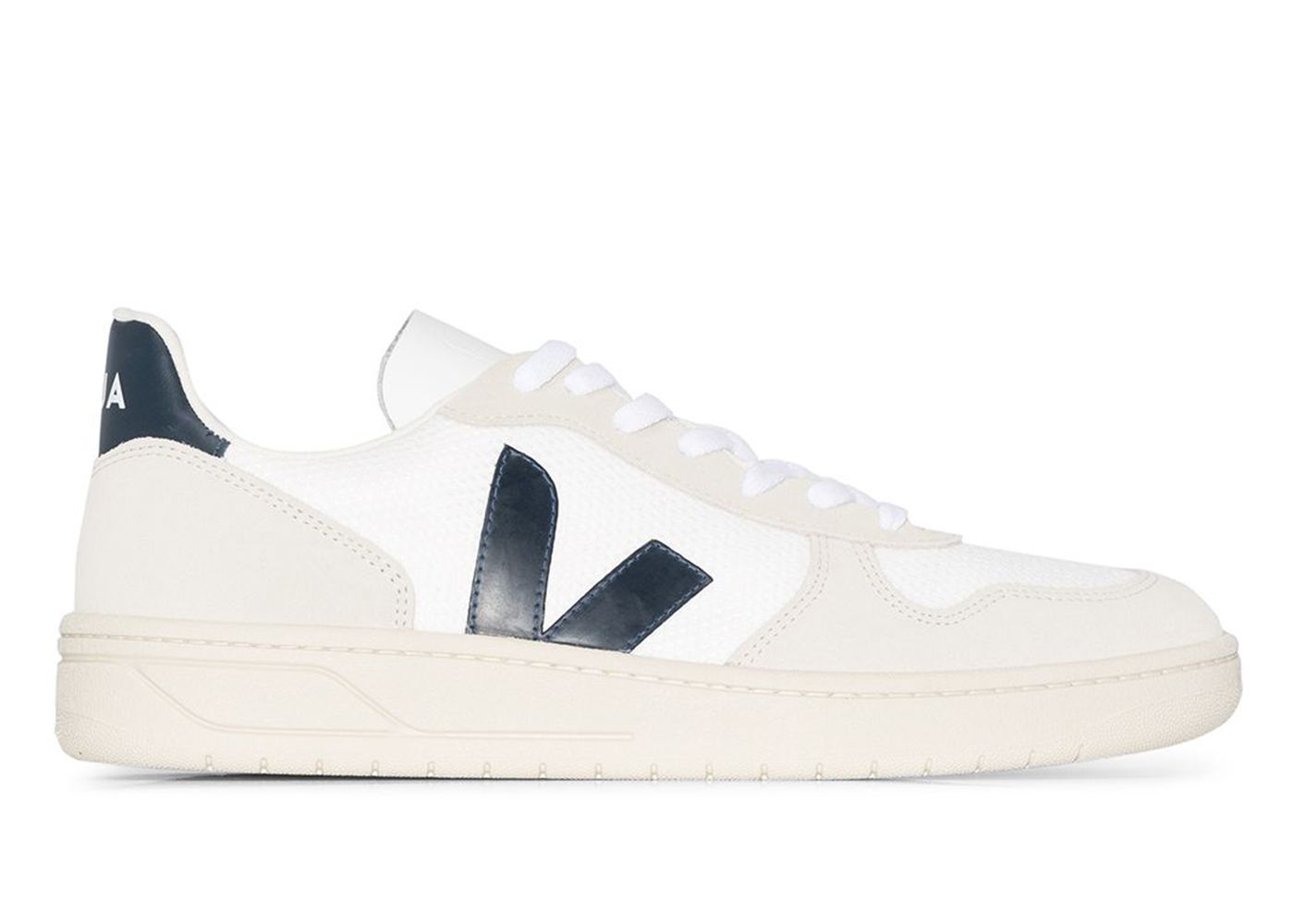 Veja V-10 B-Mesh White Nautico - vstockx