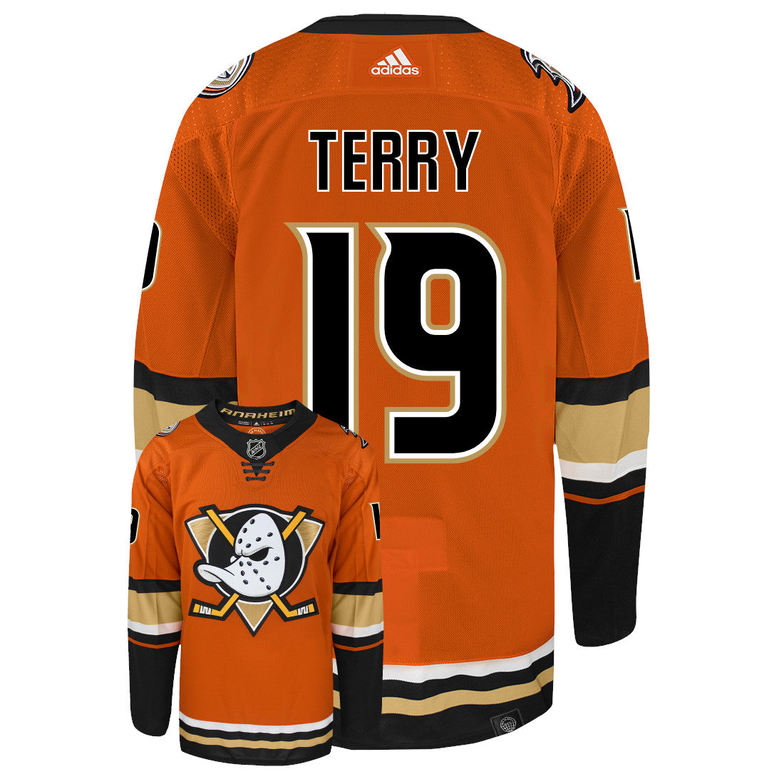 Troy Terry Anaheim Ducks Adidas Primegreen Authentic NHL Hockey Jersey - vstockx