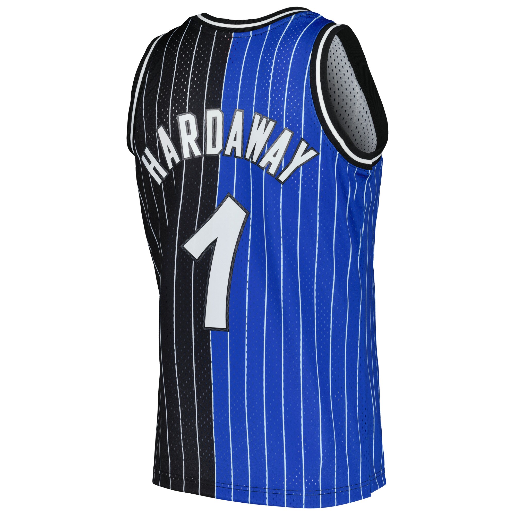 Penny Hardaway Orlando Magic Mitchell & Ness Hardwood Classics 1994/95 Split Swingman Jersey - Blue/Black - vstockx