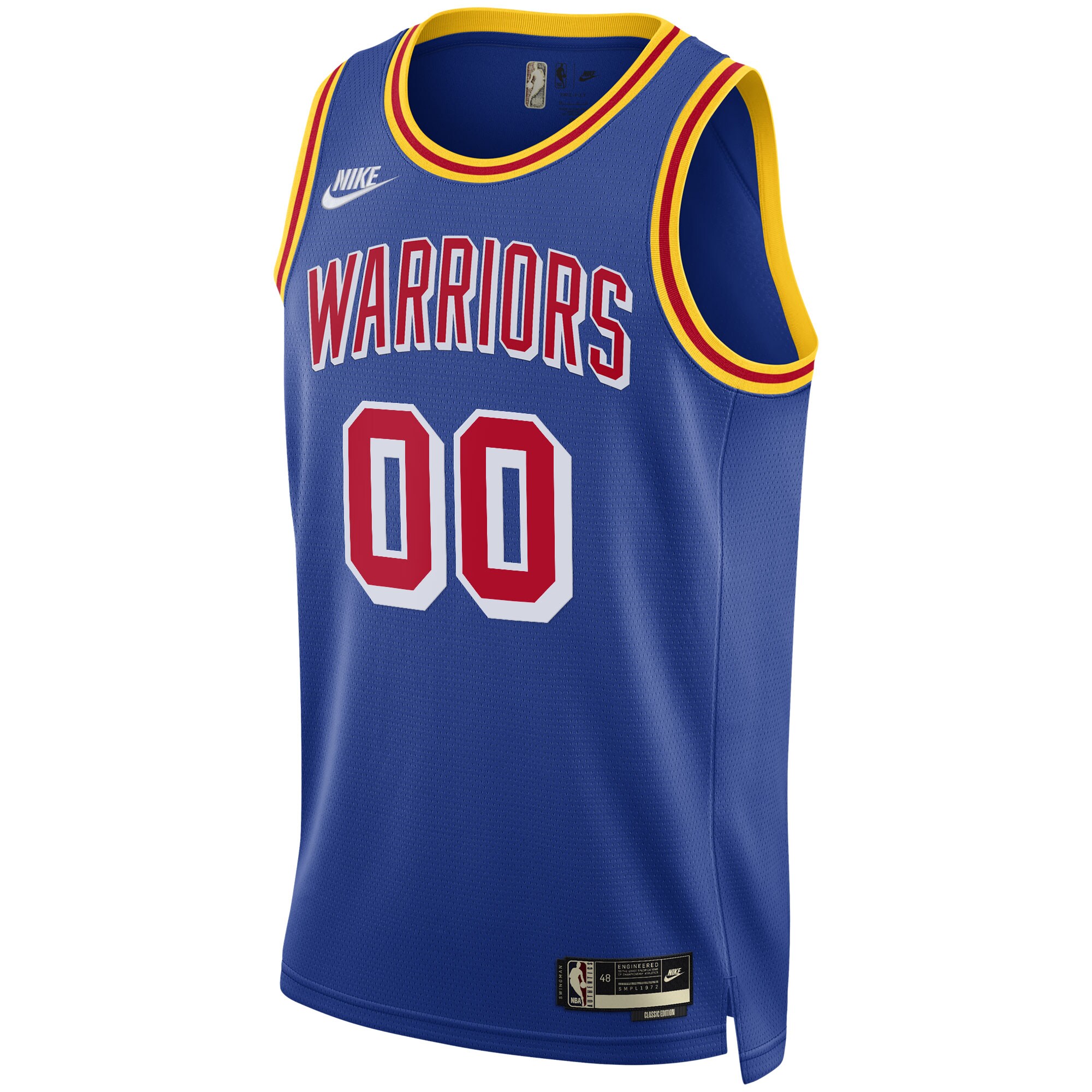 Golden State Warriors Nike Swingman Custom Jersey - Classic Edition Warriors Origins - Blue - vstockx