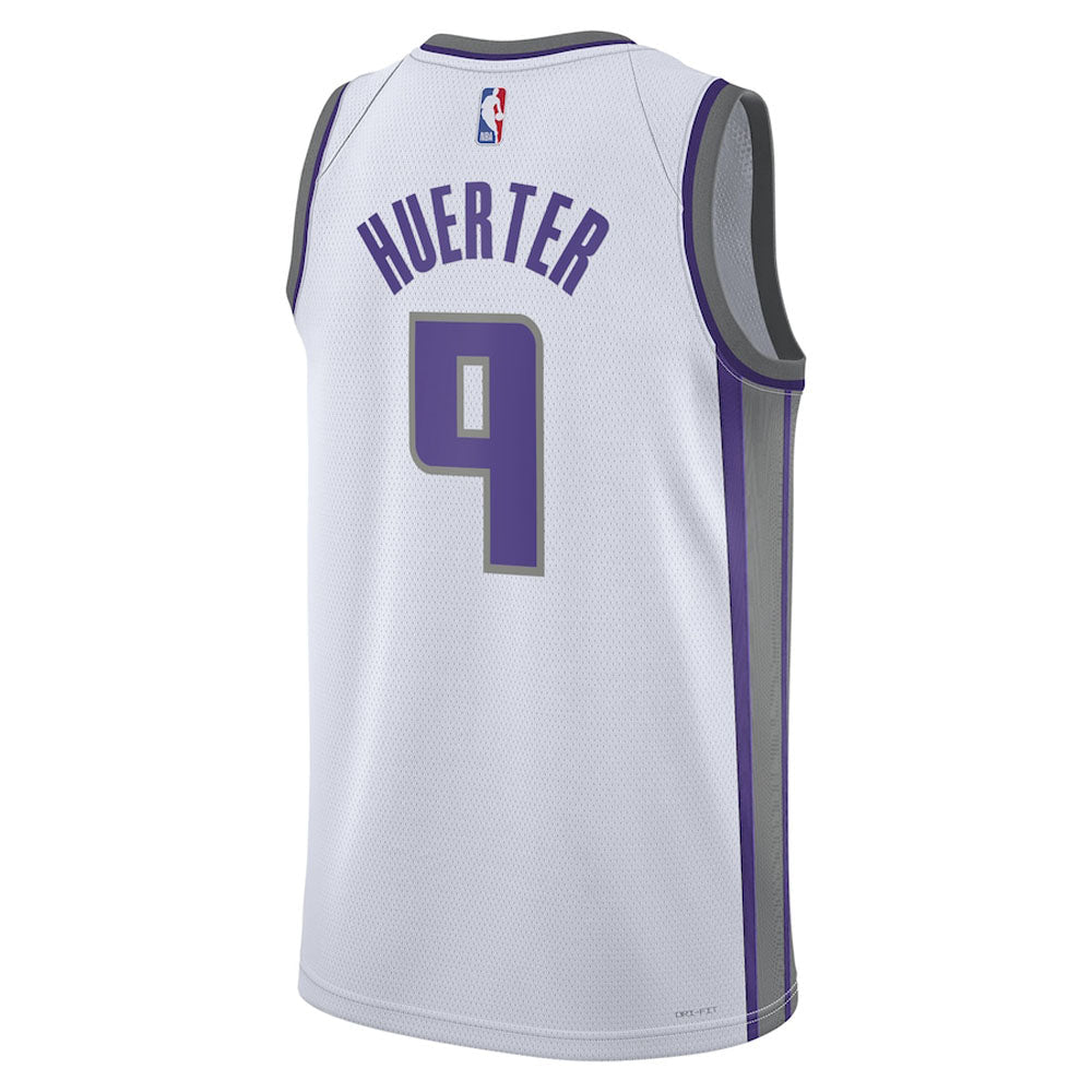 Youth Sacramento Kings Kevin Huerter Association Jersey - White - vstockx