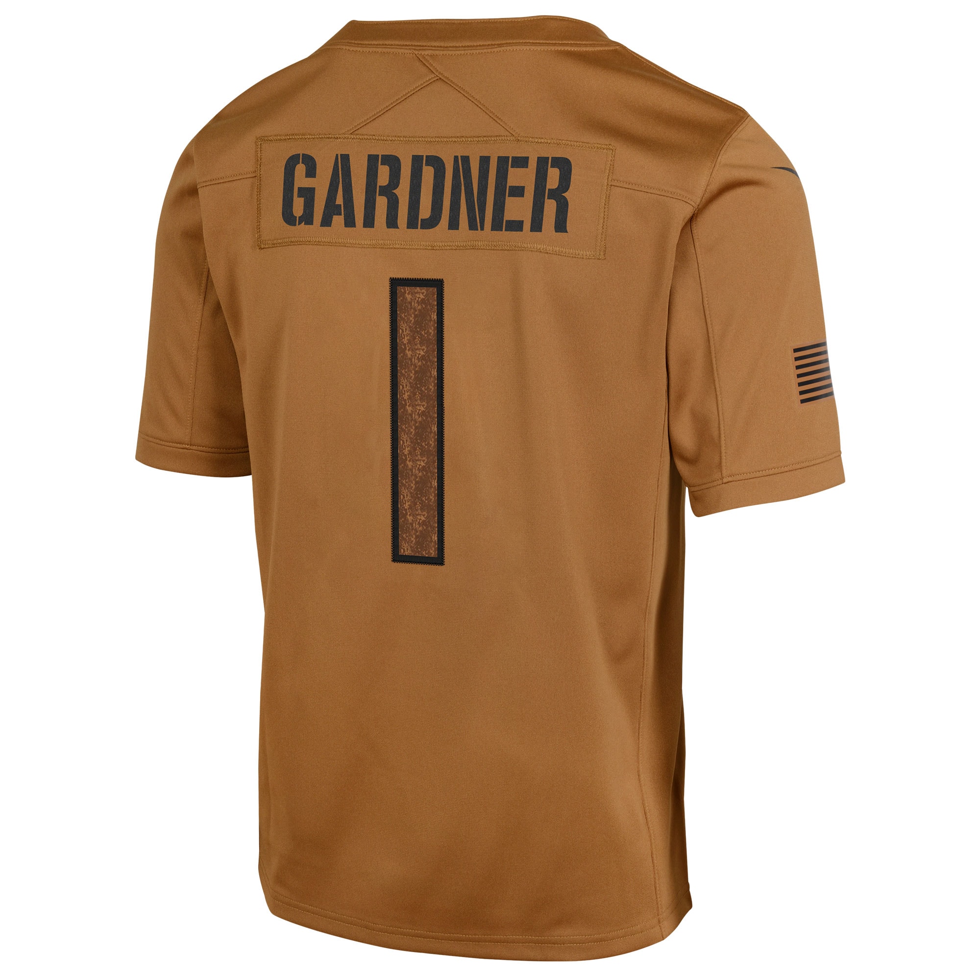 Ahmad Sauce Gardner New York Jets Nike Youth 2023 Salute To Service Limited Jersey - Brown - vstockx
