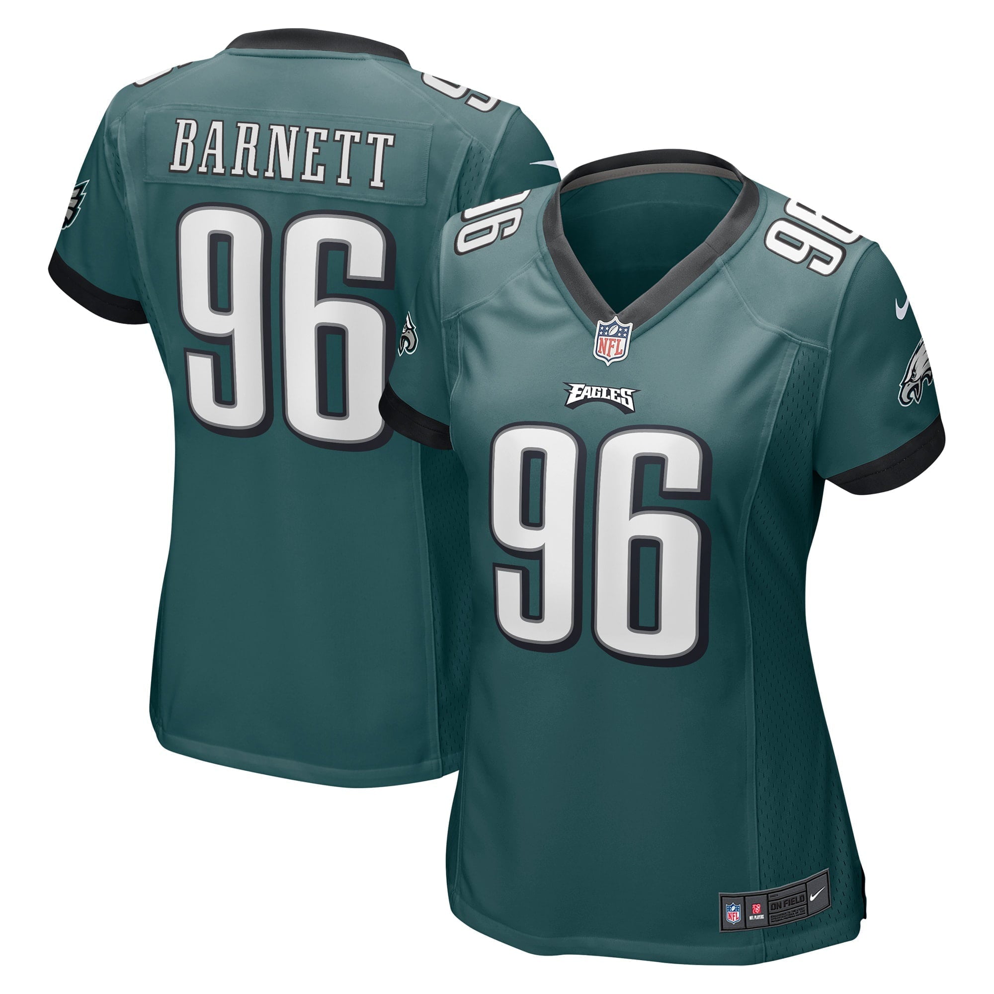 Women's Nike Derek Barnett Midnight Green Philadelphia Eagles Game Jersey - vstockx