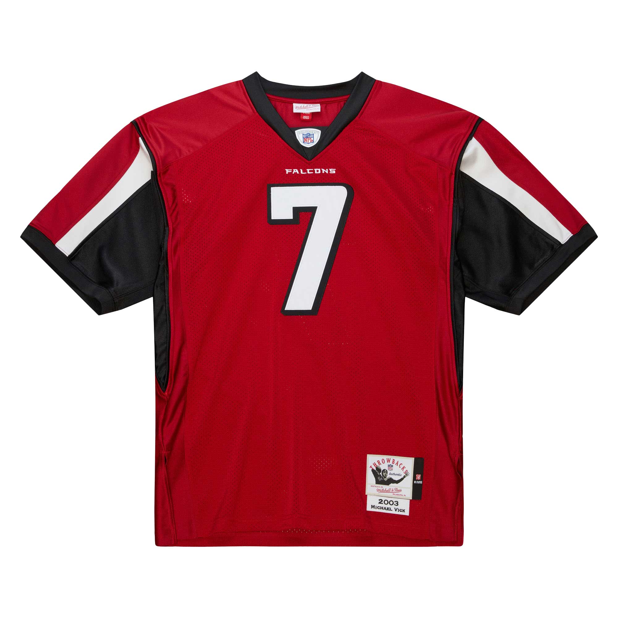 Michael Vick Atlanta Falcons Mitchell & Ness 2003 Authentic Jersey - Red - vstockx