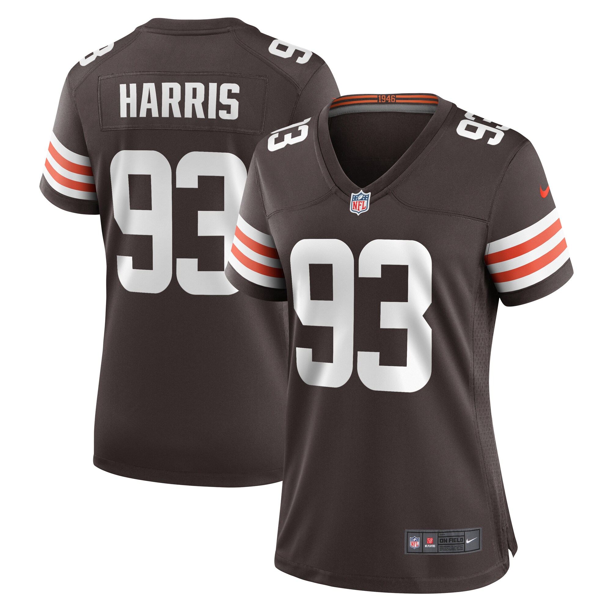 Shelby Harris Cleveland Browns Nike Women's Team Game Jersey - Brown - vstockx