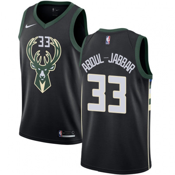 Men's Milwaukee Bucks Kareem Abdul-Jabbar Statement Edition Jersey - Black - vstockx
