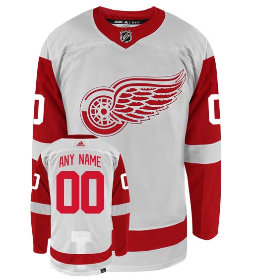 Customizable Detroit Red Wings Adidas Primegreen Authentic NHL Hockey Jersey - vstockx