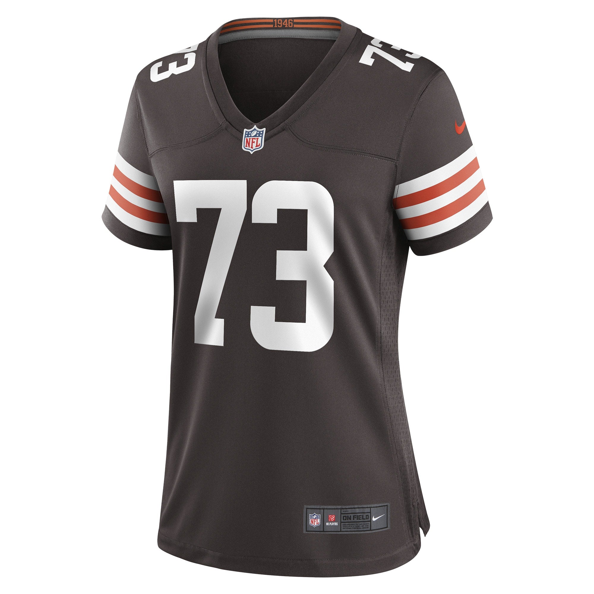 Women's Nike Joe Thomas Brown Cleveland Browns Retired Game Player Jersey - vstockx