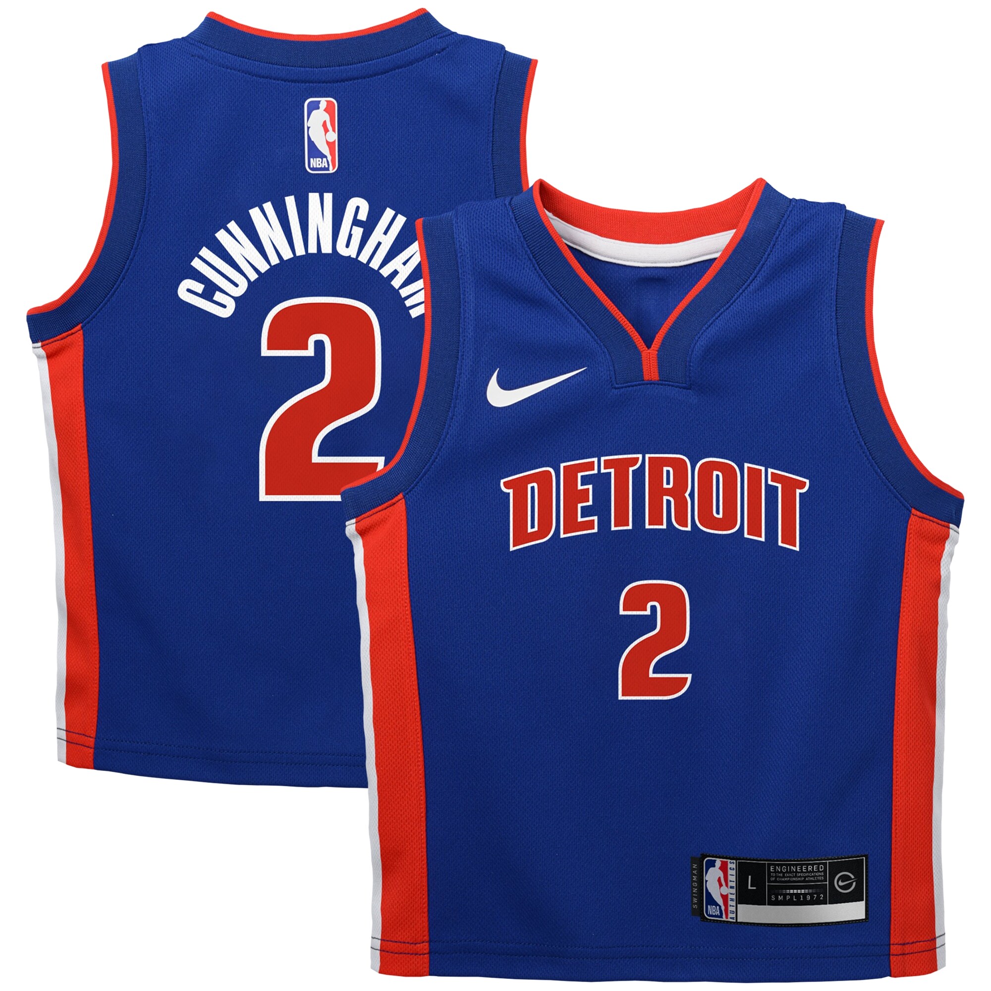 Cade Cunningham Detroit Pistons Nike Toddler Swingman Player Jersey - Icon Edition - Blue - vstockx