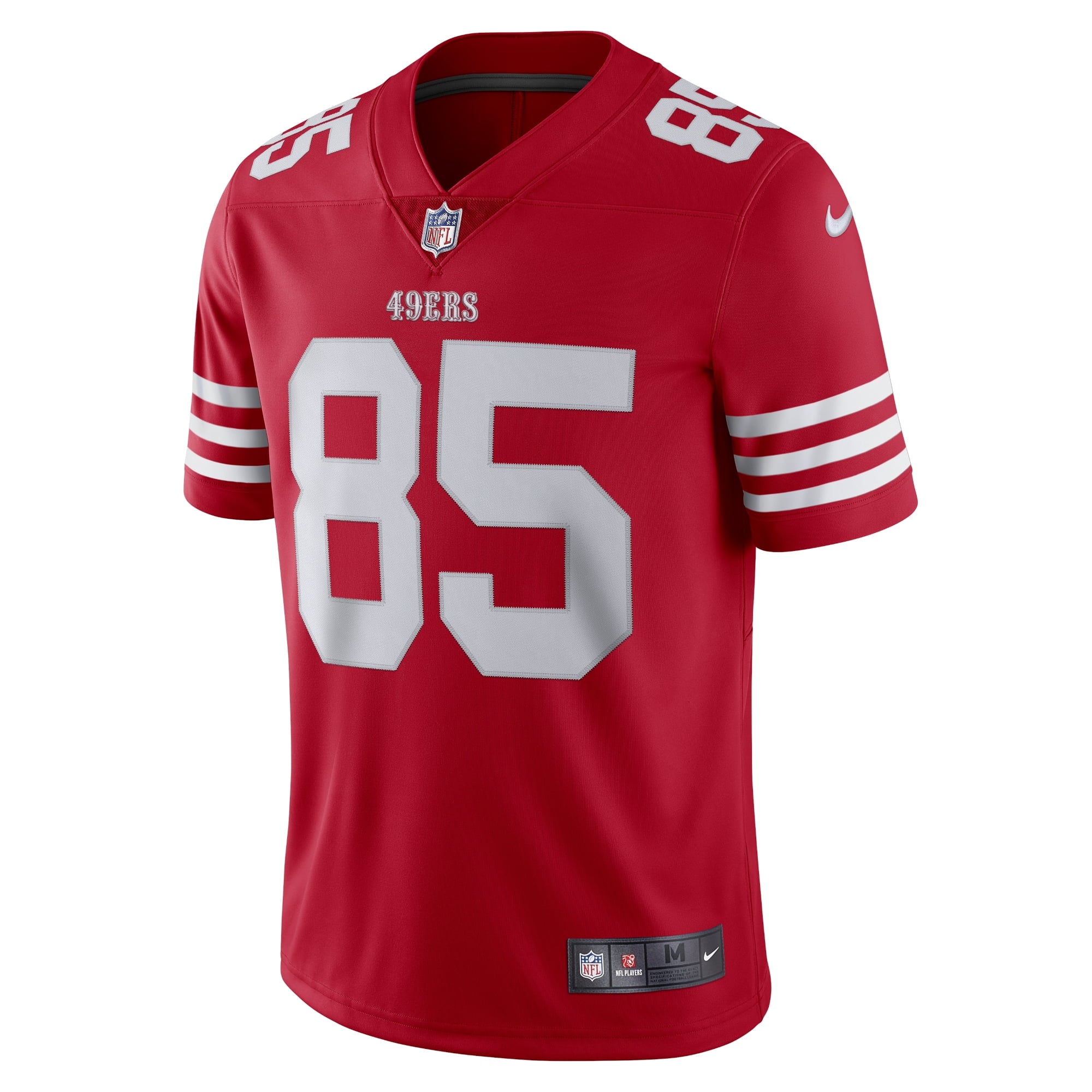Men's Nike George Kittle Scarlet San Francisco 49ers Vapor Limited Jersey - vstockx