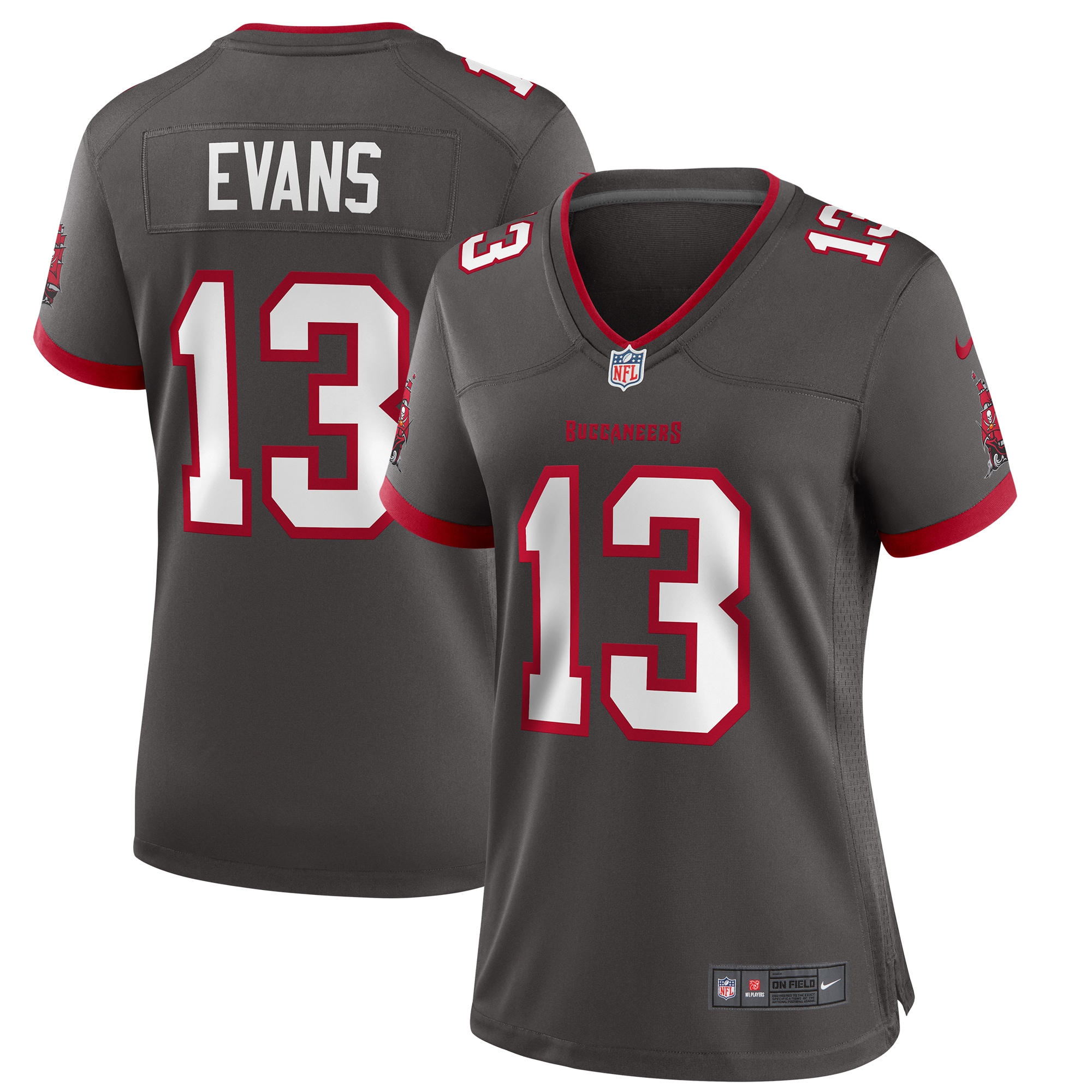 Mike Evans Tampa Bay Buccaneers Nike Women's Alternate Game Jersey - Pewter - vstockx