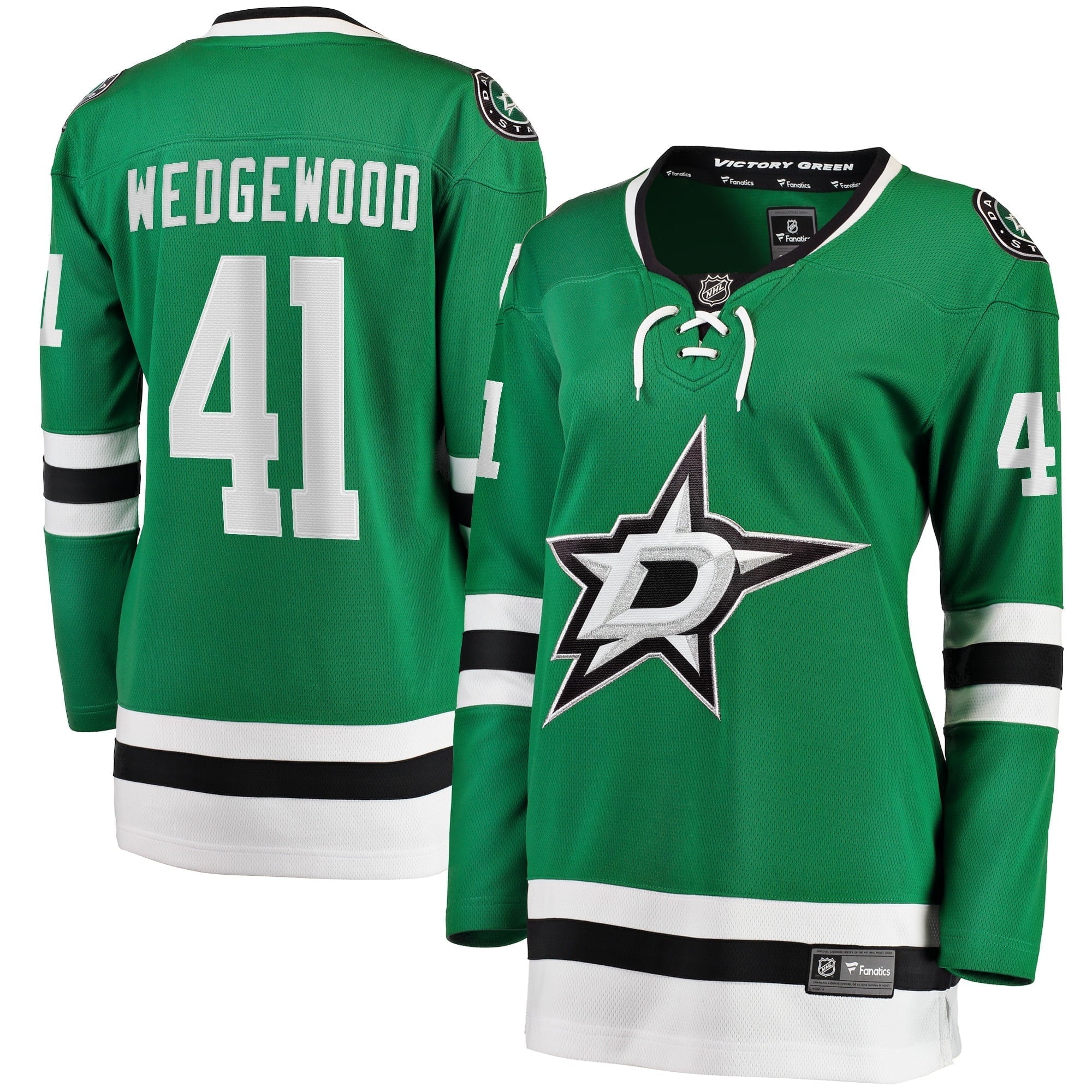 Women's Fanatics Branded Scott Wedgewood Kelly Green Dallas Stars Home Breakaway Player Jersey - vstockx