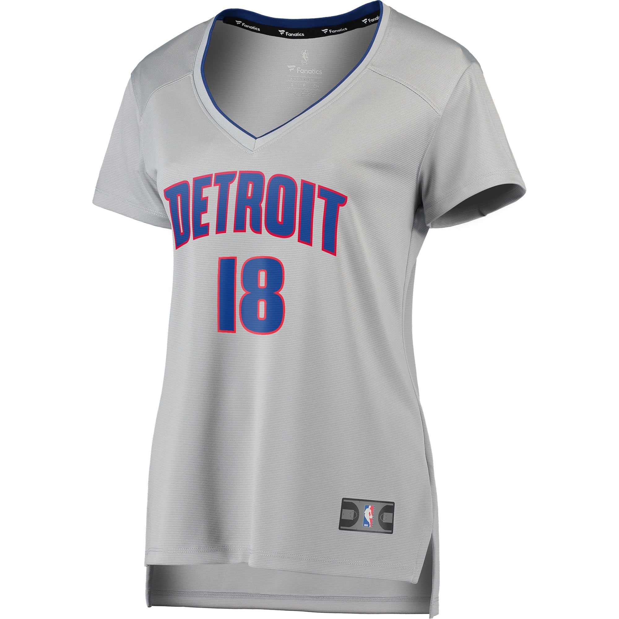 Women's Fanatics Branded Jordans Bone Gray Detroit Pistons Fast Break Replica Player Jersey - Statement Edition - vstockx