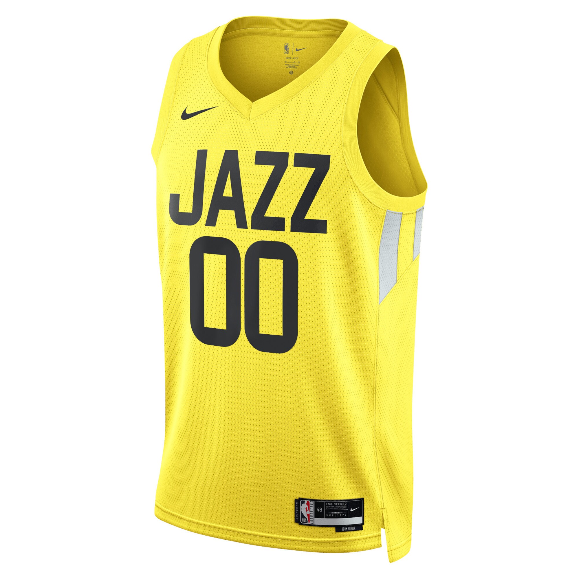 Utah Jazz Nike Unisex Swingman Custom Jersey Gold - Icon Edition - vstockx