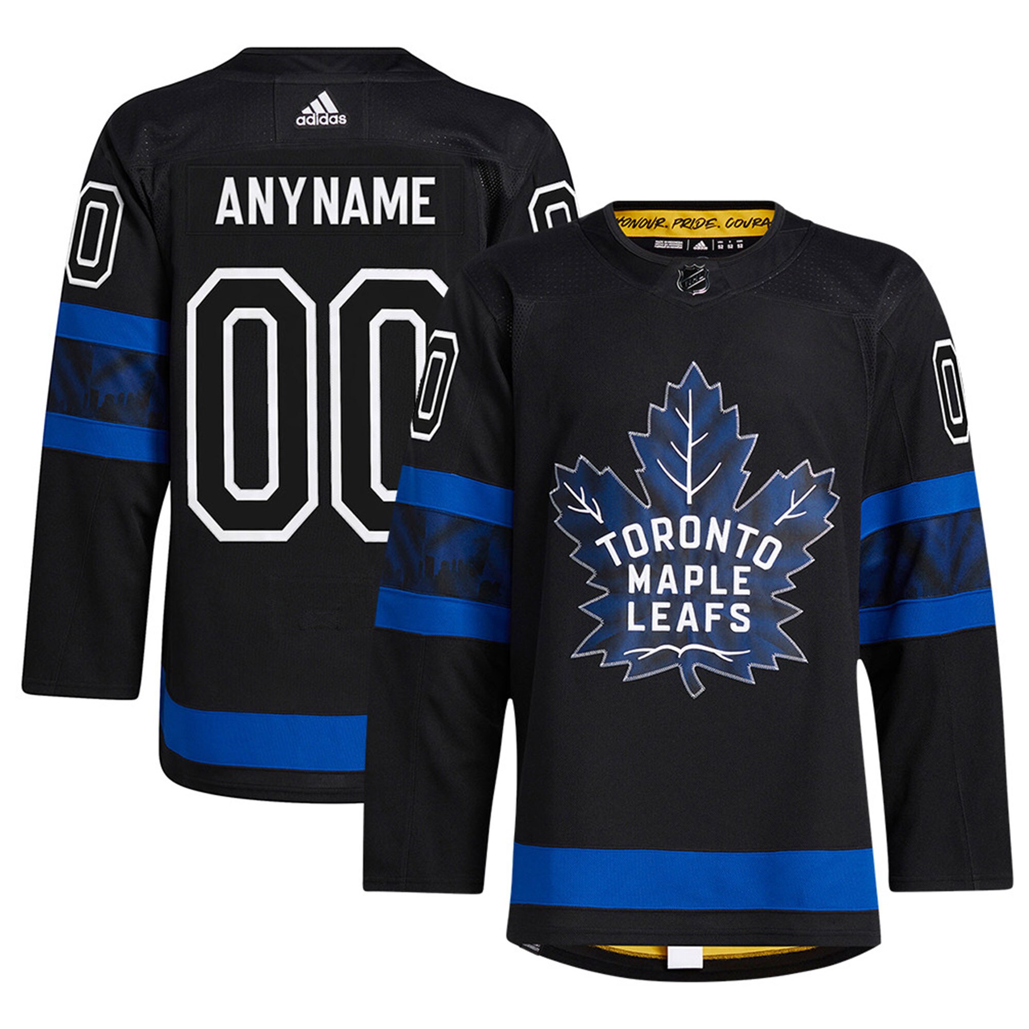 adidas Authentic Toronto Maple Leafs x drew house Alternate Custom Jersey - Black - vstockx