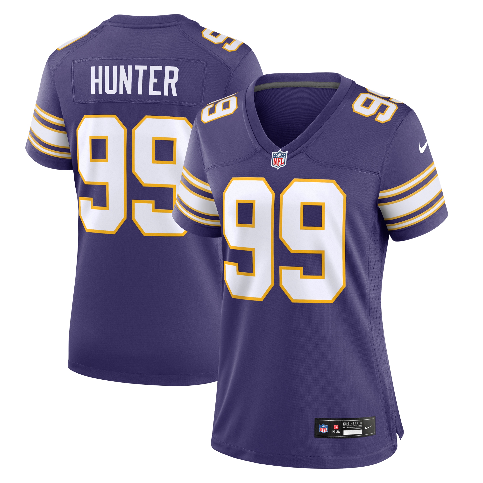 Danielle Hunter Minnesota Vikings Nike Women's Classic Player Game Jersey - Purple - vstockx