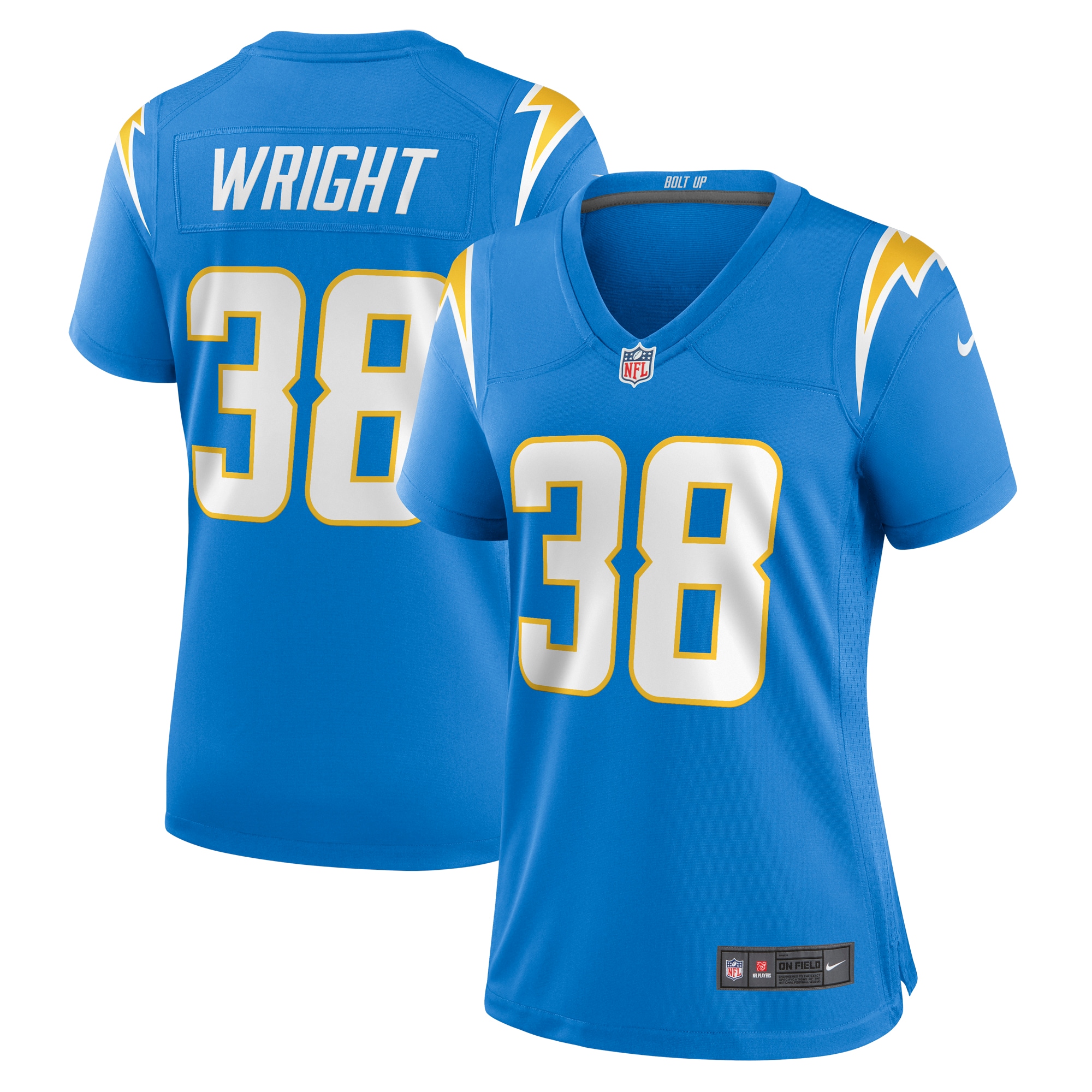 Milton Wright Los Angeles Chargers Nike Women's Game Jersey - Powder Blue - vstockx