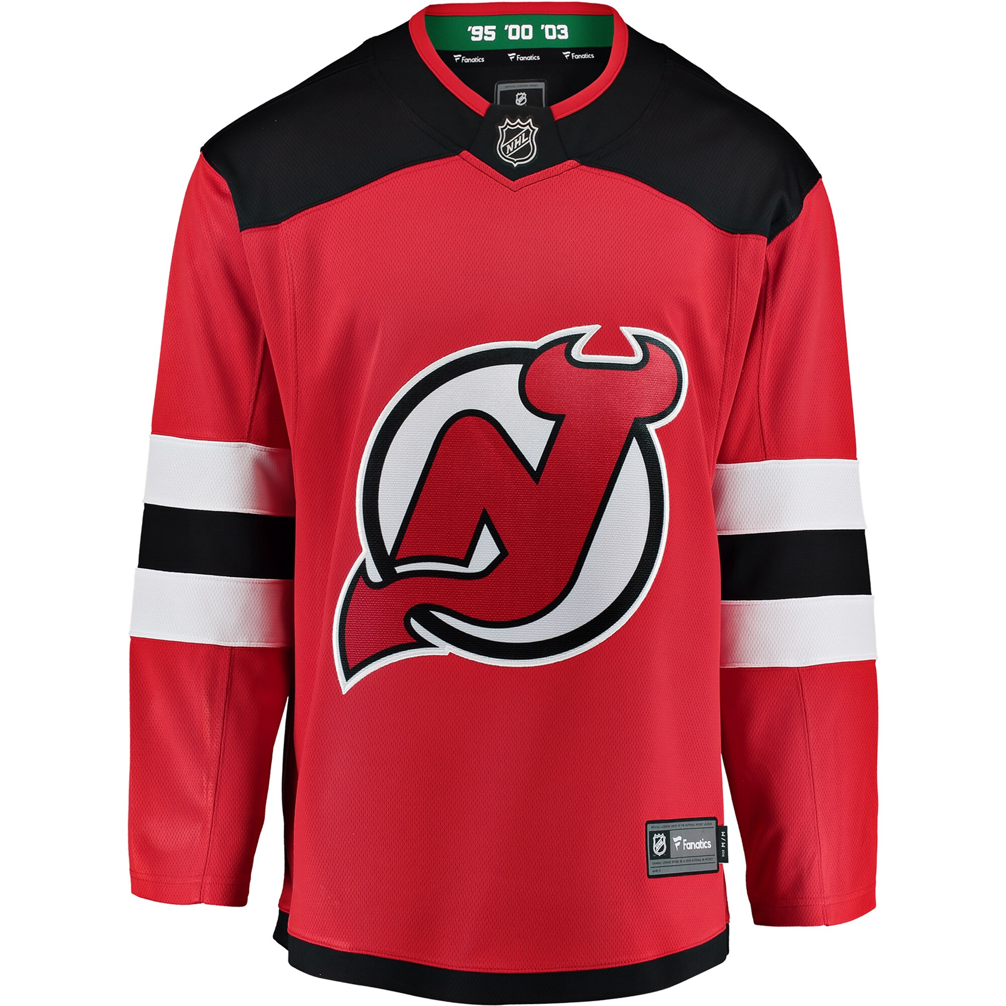 New Jersey Devils Fanatics Branded Youth Breakaway Home Jersey - Red - vstockx