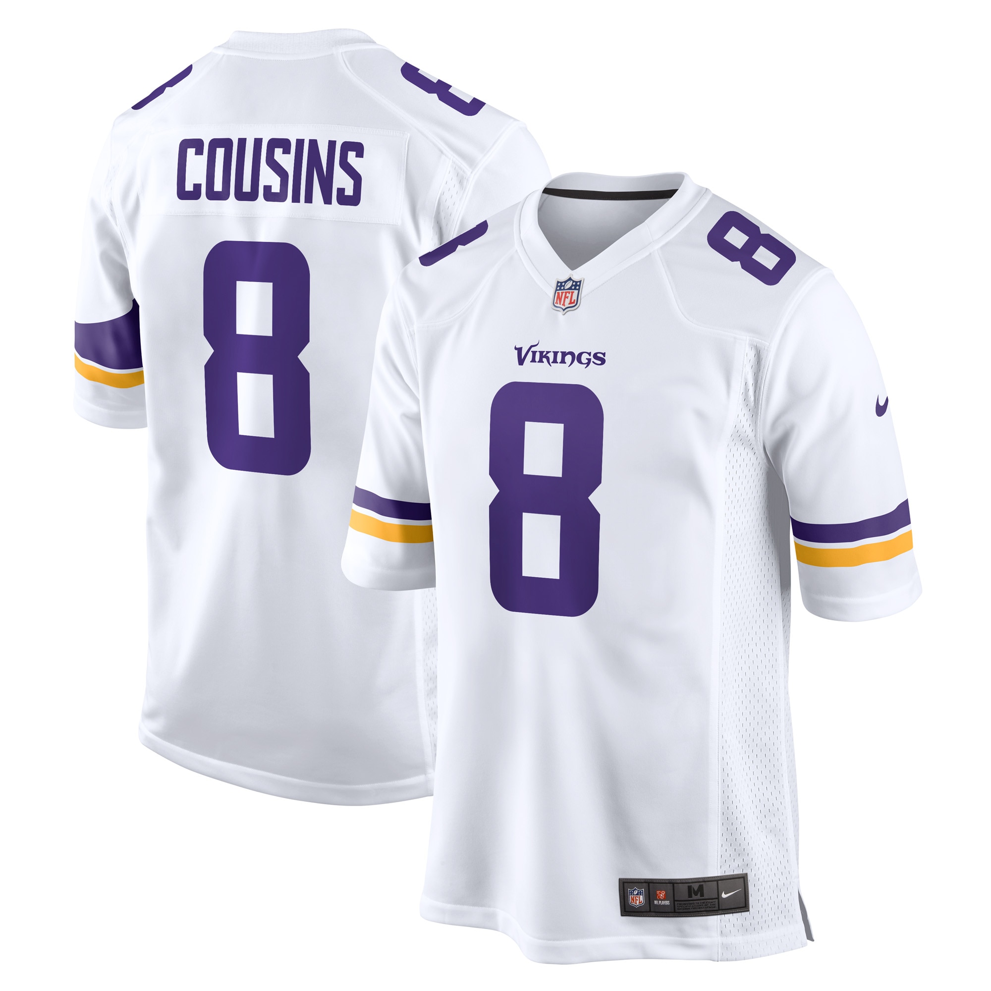 Kirk Cousins Minnesota Vikings Nike Game Player Jersey - White - vstockx
