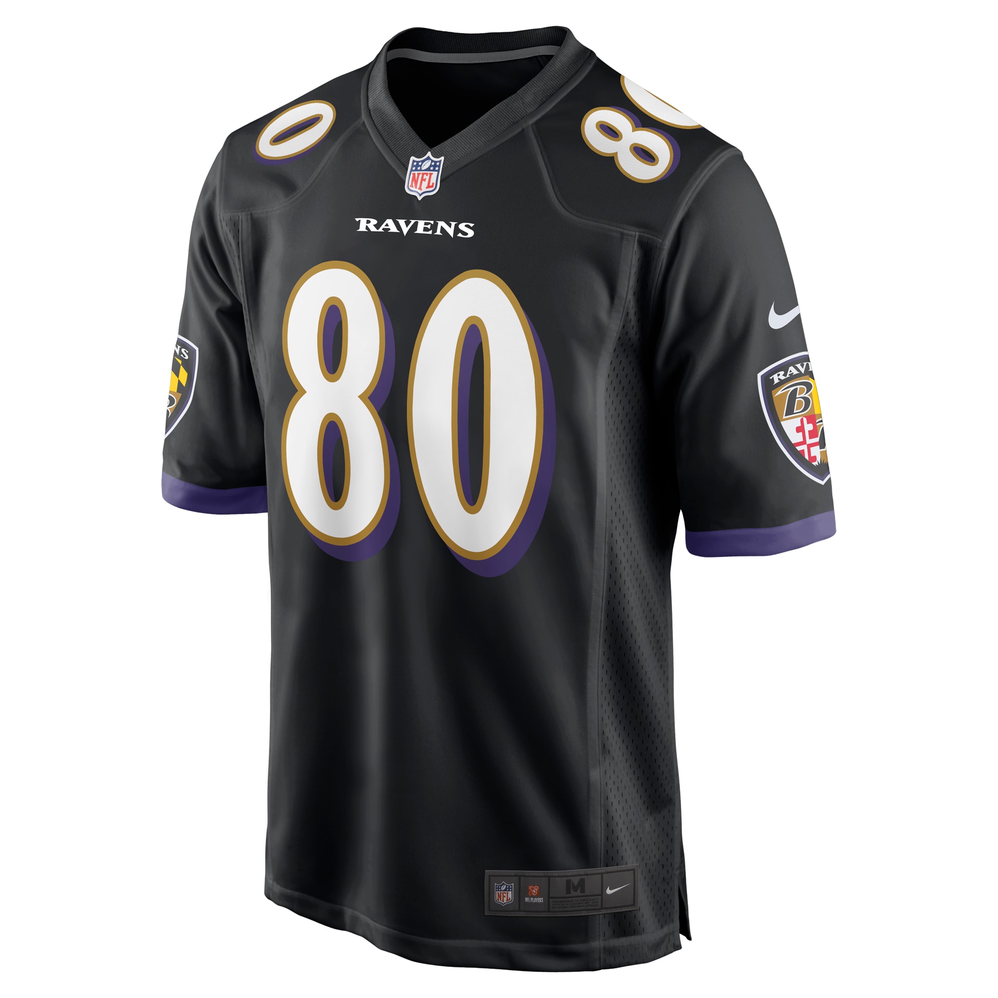 Isaiah Likely Baltimore Ravens Nike Alternate Game Jersey - Black - vstockx
