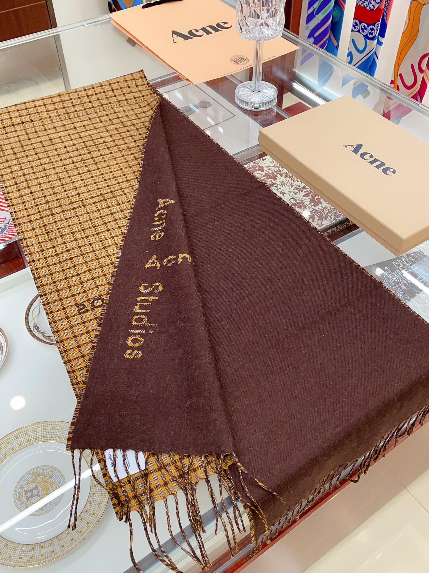 Streetwear Scarf Acne 328856 SIZE:200×30cm - vstockx