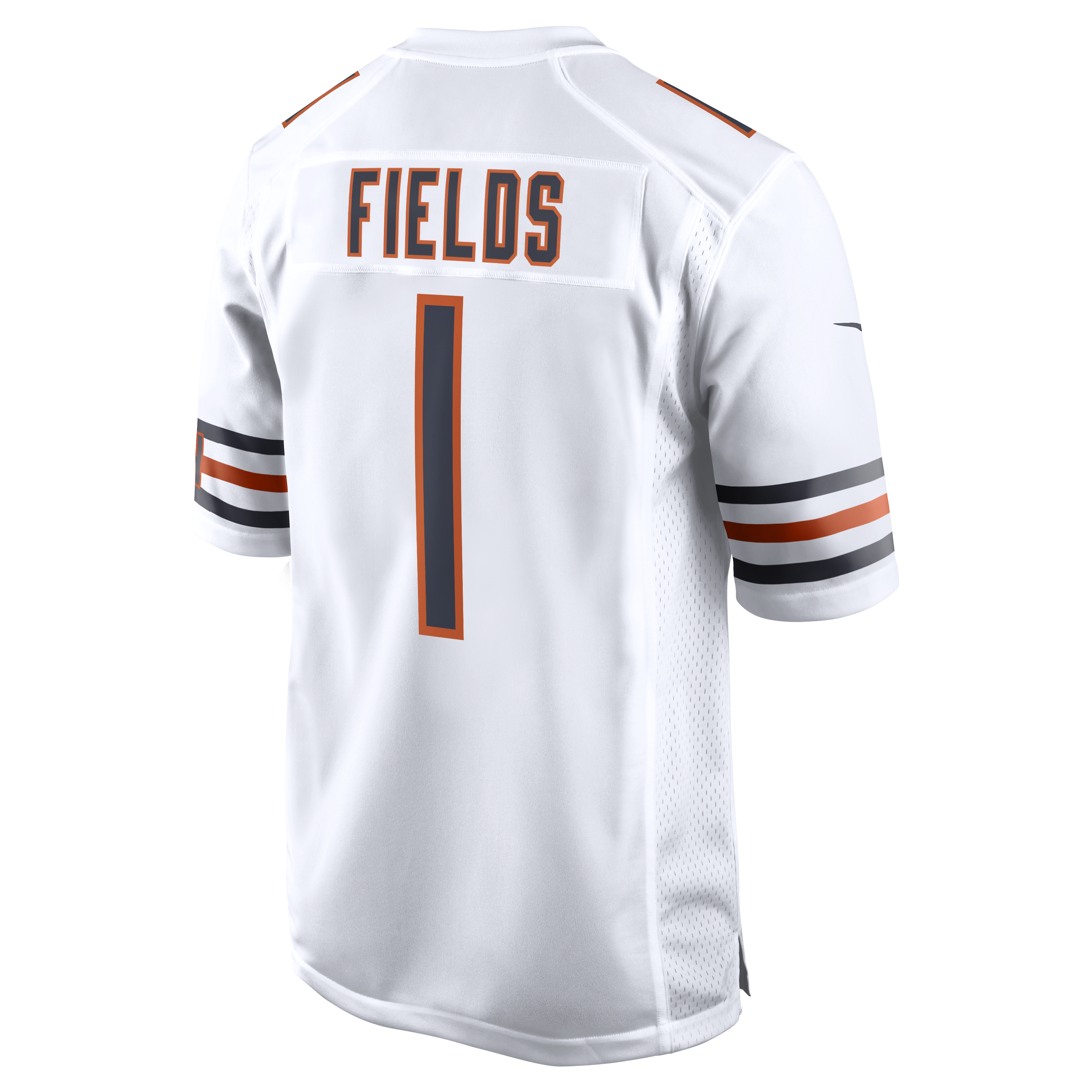 Justin Fields Chicago Bears Nike Men's White Replica Game Jersey - vstockx