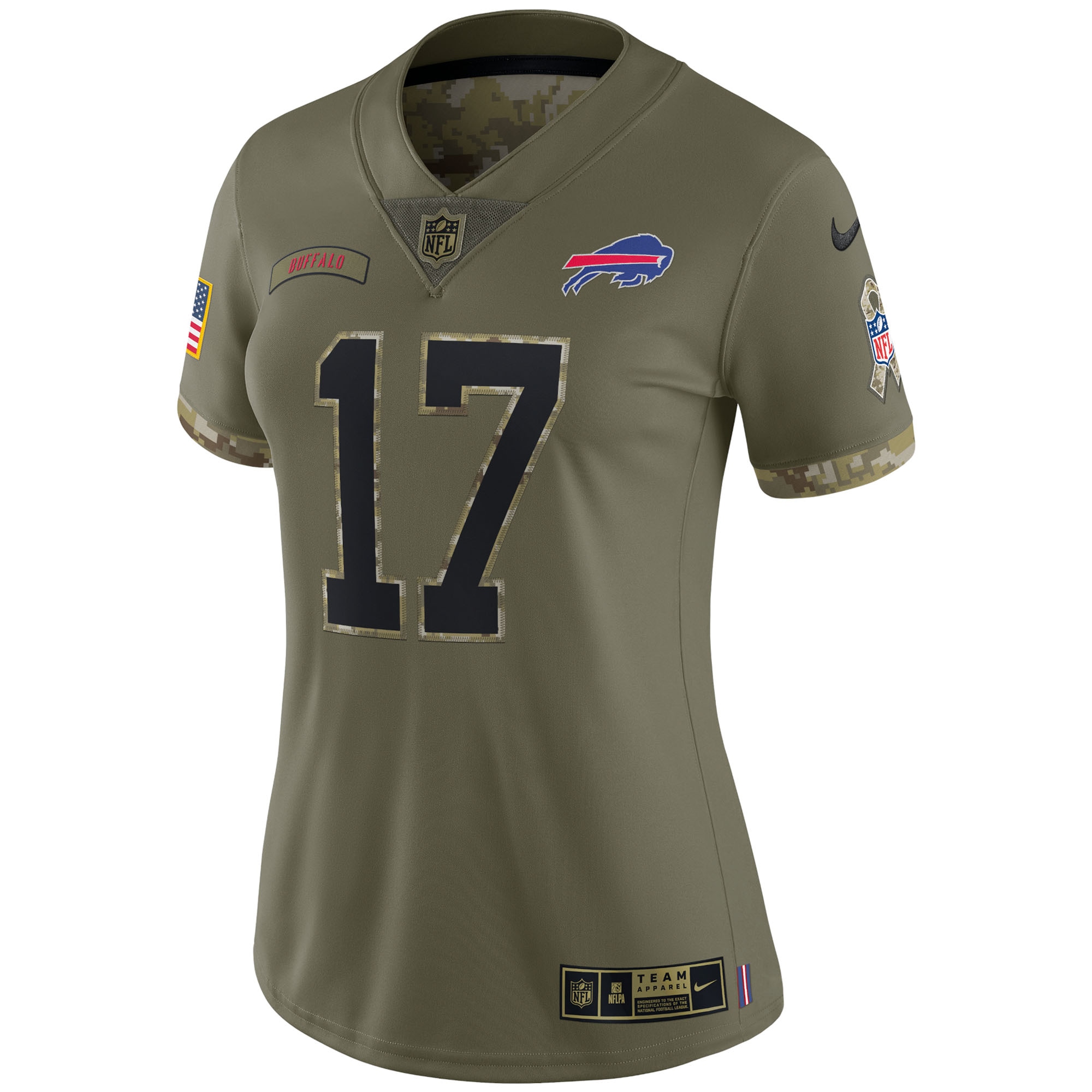 Josh Allen Buffalo Bills Nike Women's 2022 Salute To Service Limited Jersey - Olive - vstockx