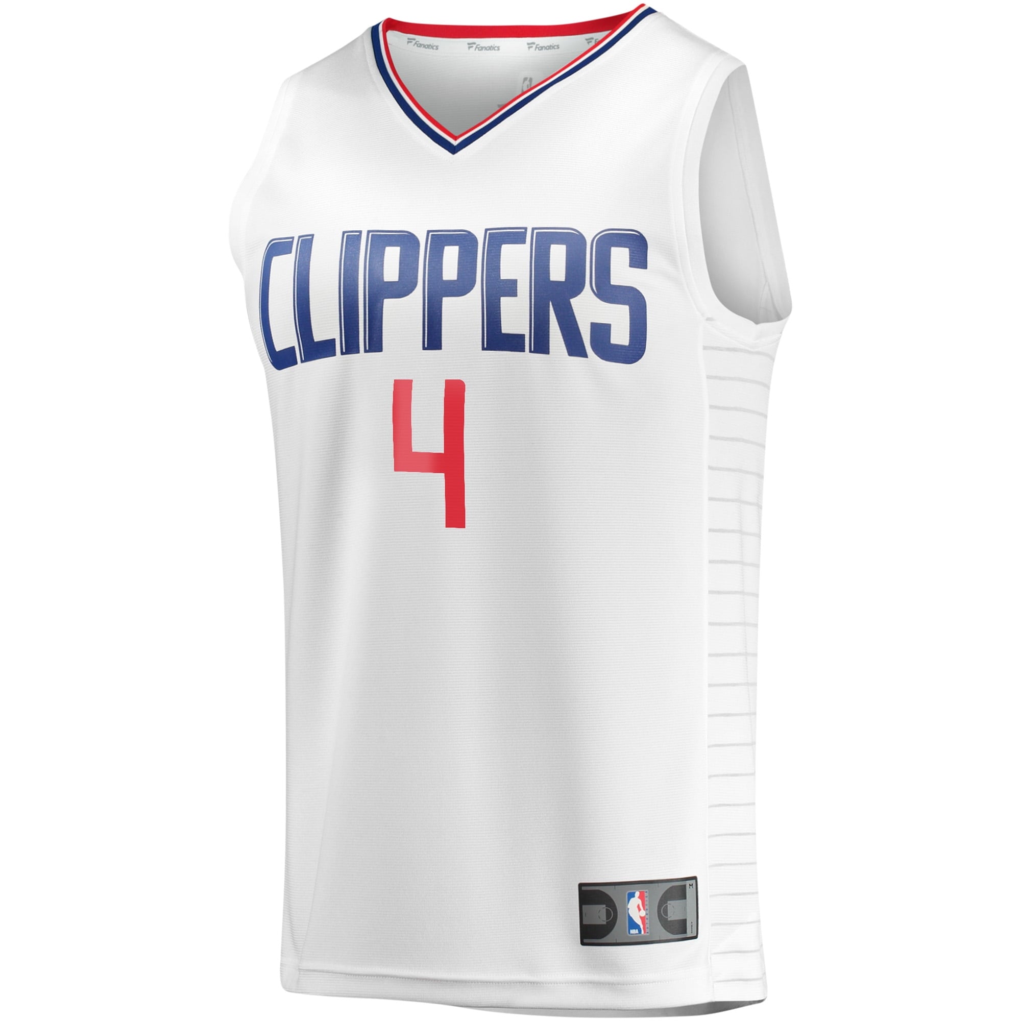 Youth Fanatics Branded Brandon Boston White LA Clippers Fast Break Player Jersey - Association Edition - vstockx