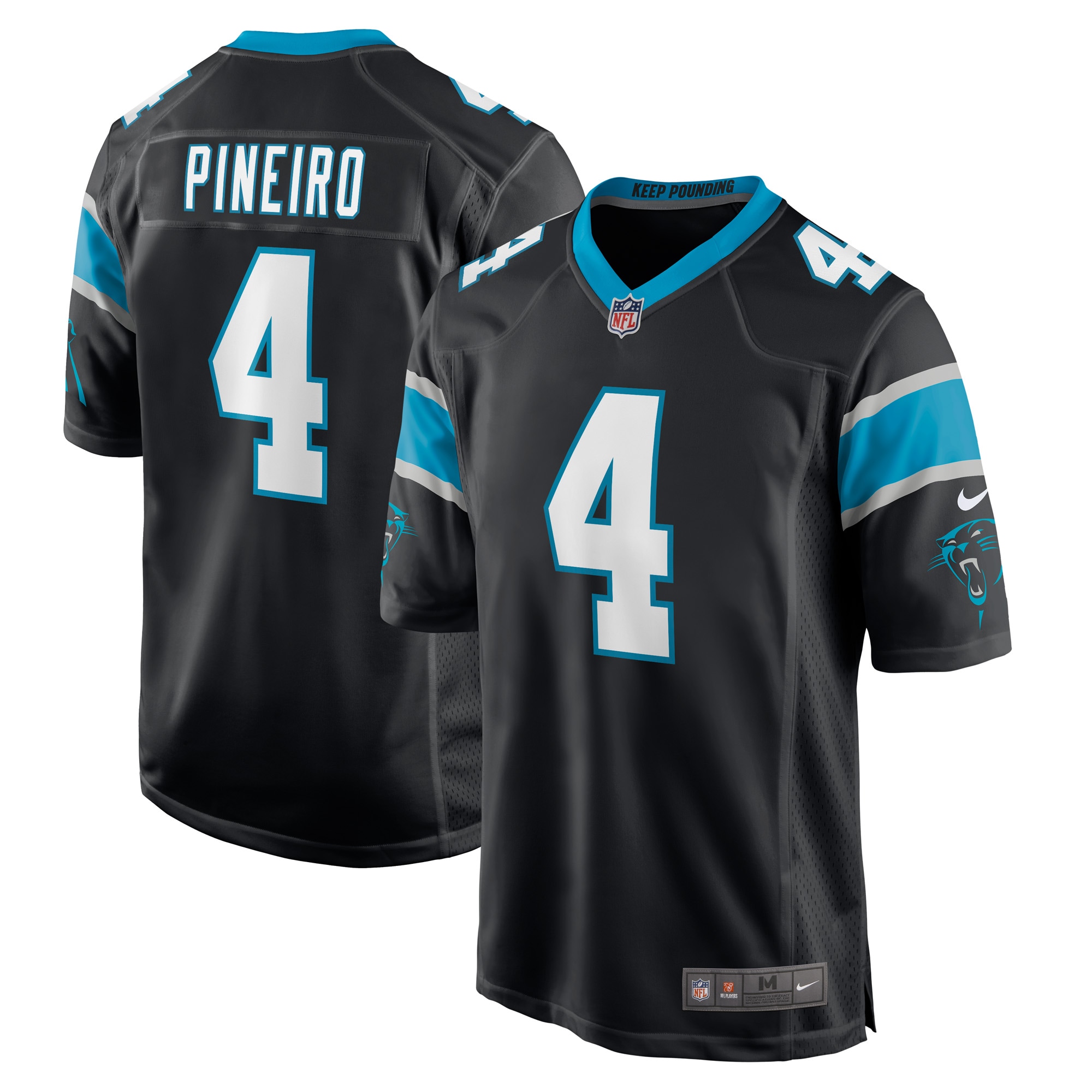 Eddy Pineiro Carolina Panthers Nike Game Player Jersey - Black - vstockx