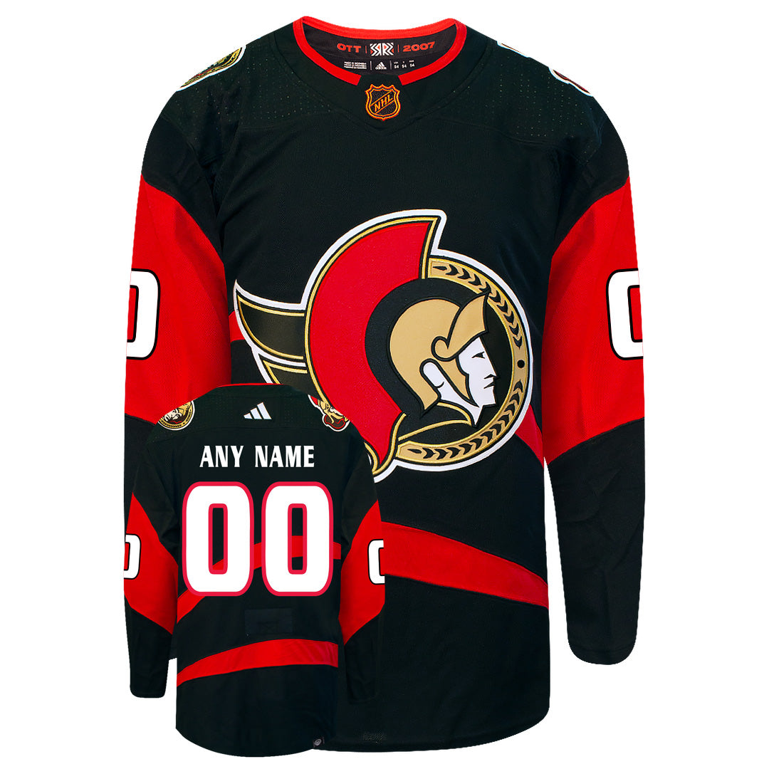 Customizable Ottawa Senators Adidas 2022 Primegreen Reverse Retro Authentic NHL Hockey Jersey - vstockx