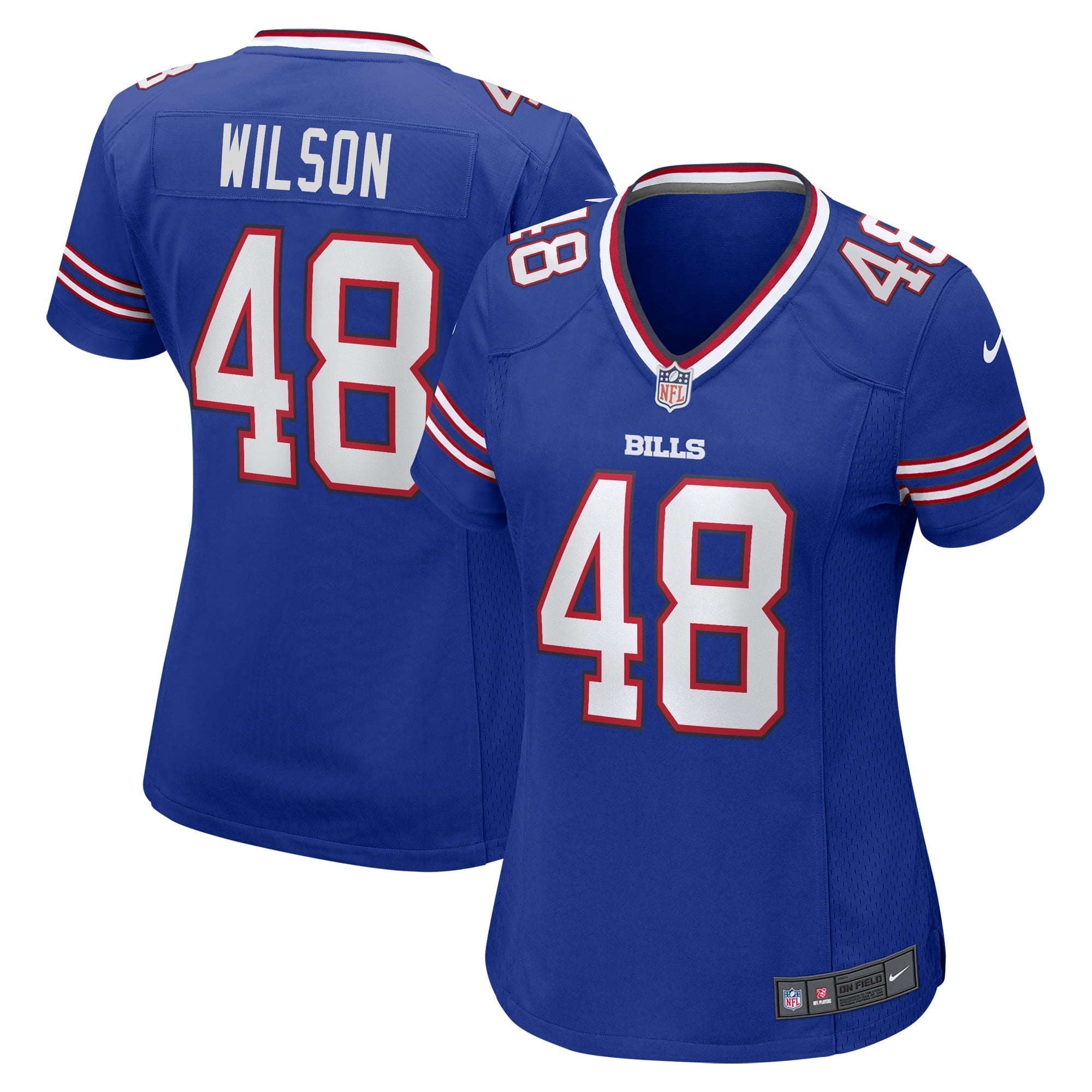 Women's Nike Joel Wilson Royal Buffalo Bills Team Game Jersey - vstockx