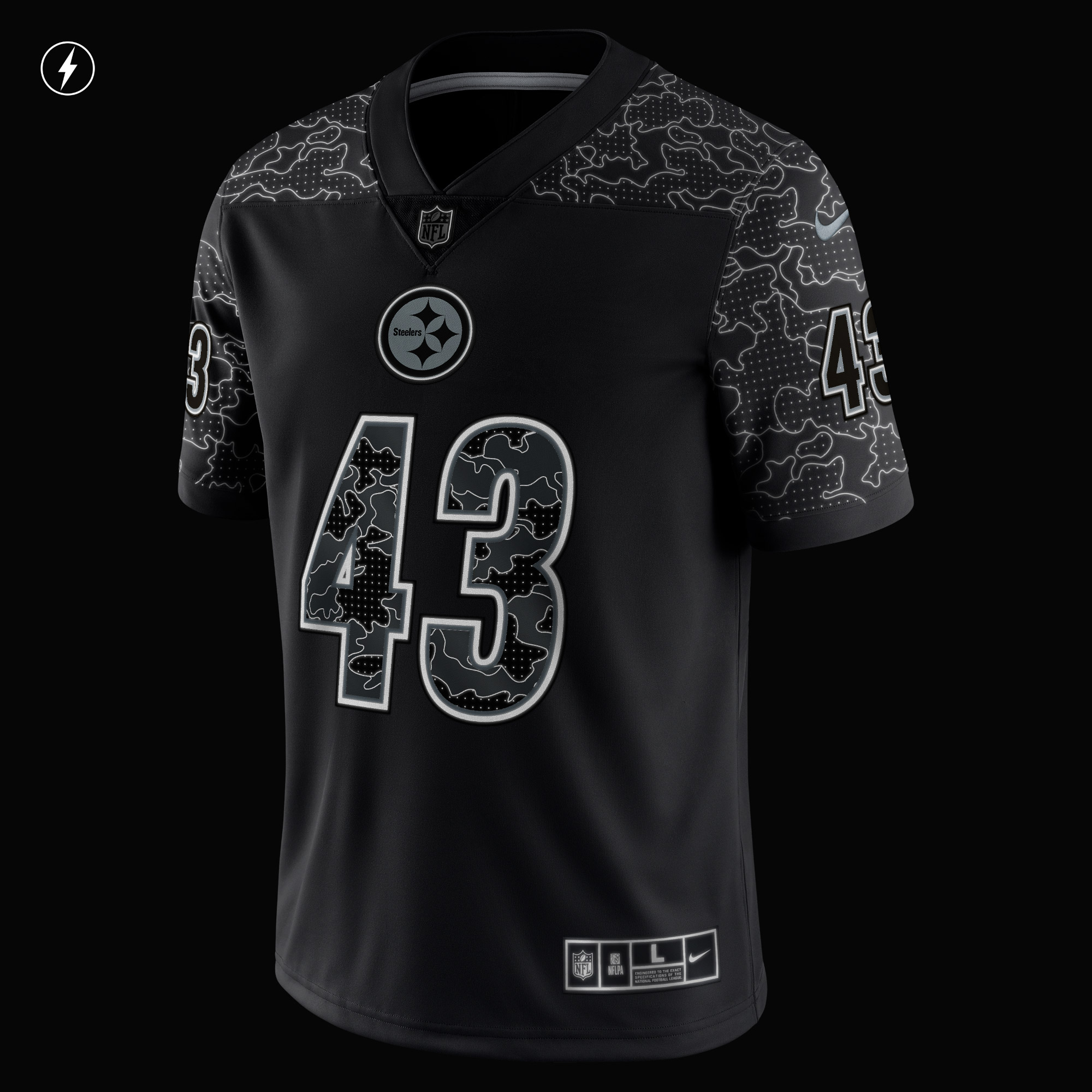 Troy Polamalu Pittsburgh Steelers Nike Retired Player RFLCTV Limited Jersey - Black - vstockx