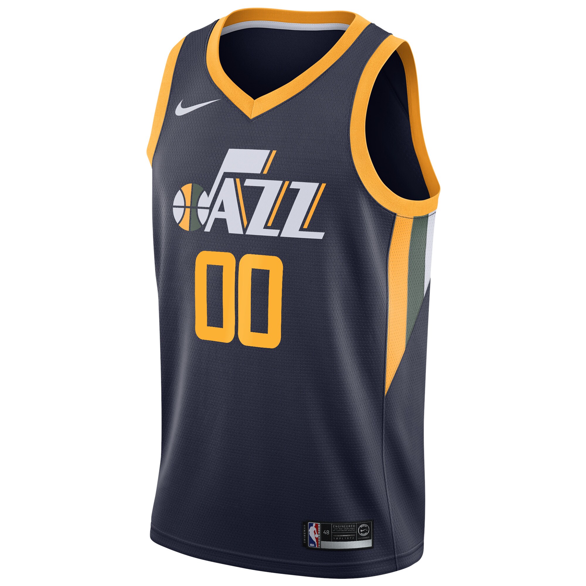 Utah Jazz Nike Swingman Custom Jersey Navy - Icon Edition - vstockx