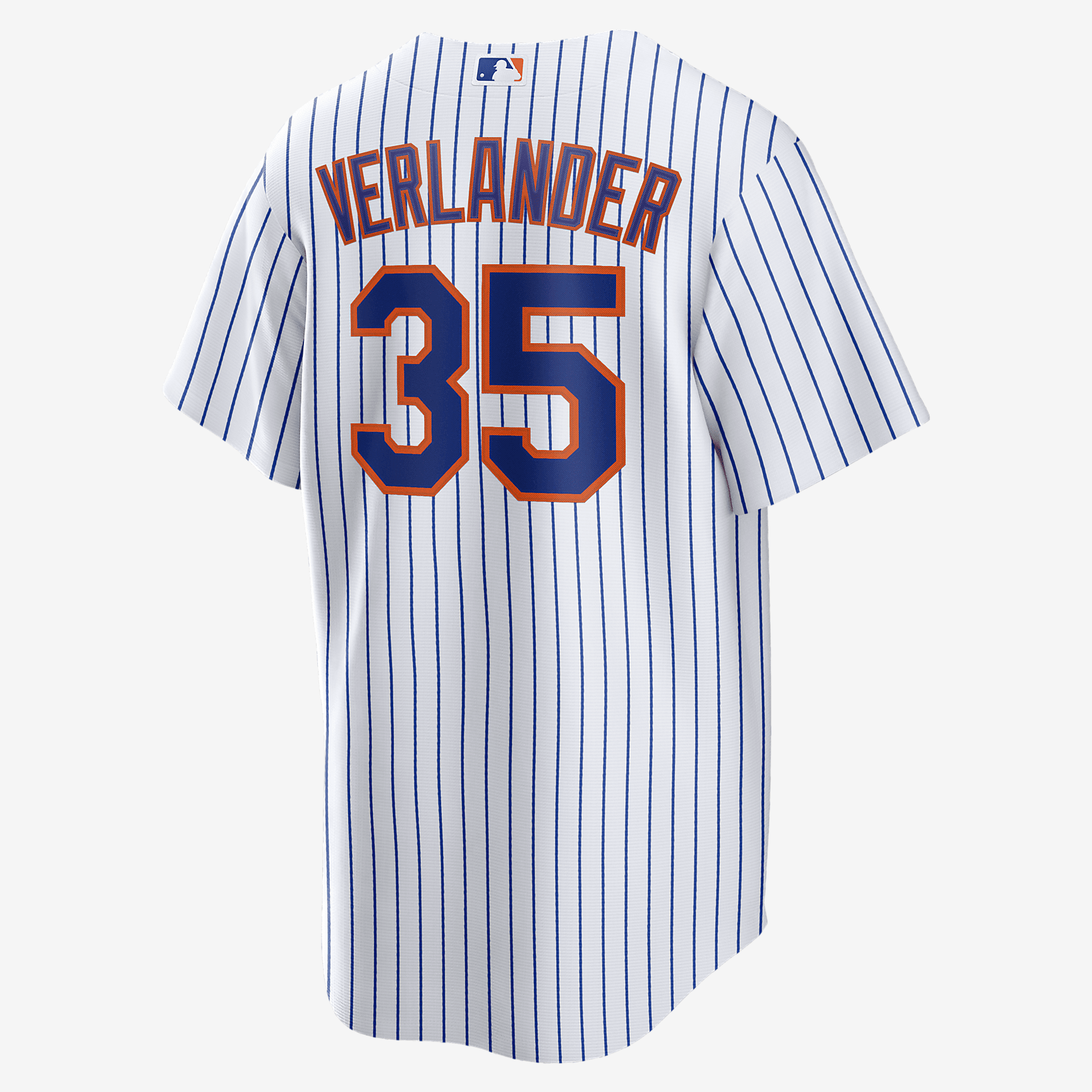 MLB New York Mets (Justin Verlander) Men's Replica Baseball Jersey - White/Royal - vstockx