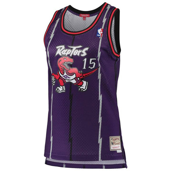 Women's Toronto Raptors Vince Carter Hardwood Classics Jersey - Purple - vstockx