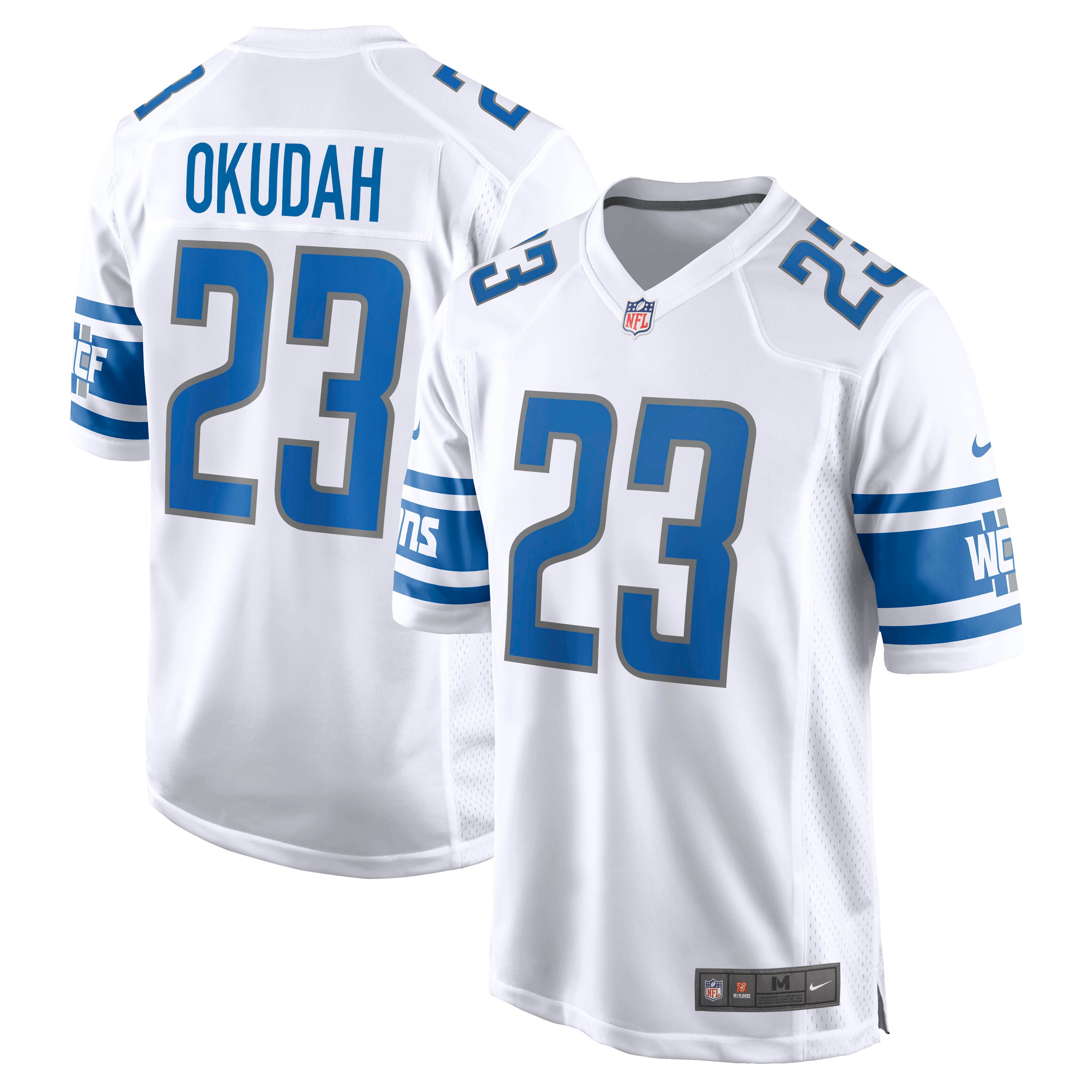 Jeff Okudah Detroit Lions Nike Game Player Jersey - White - vstockx