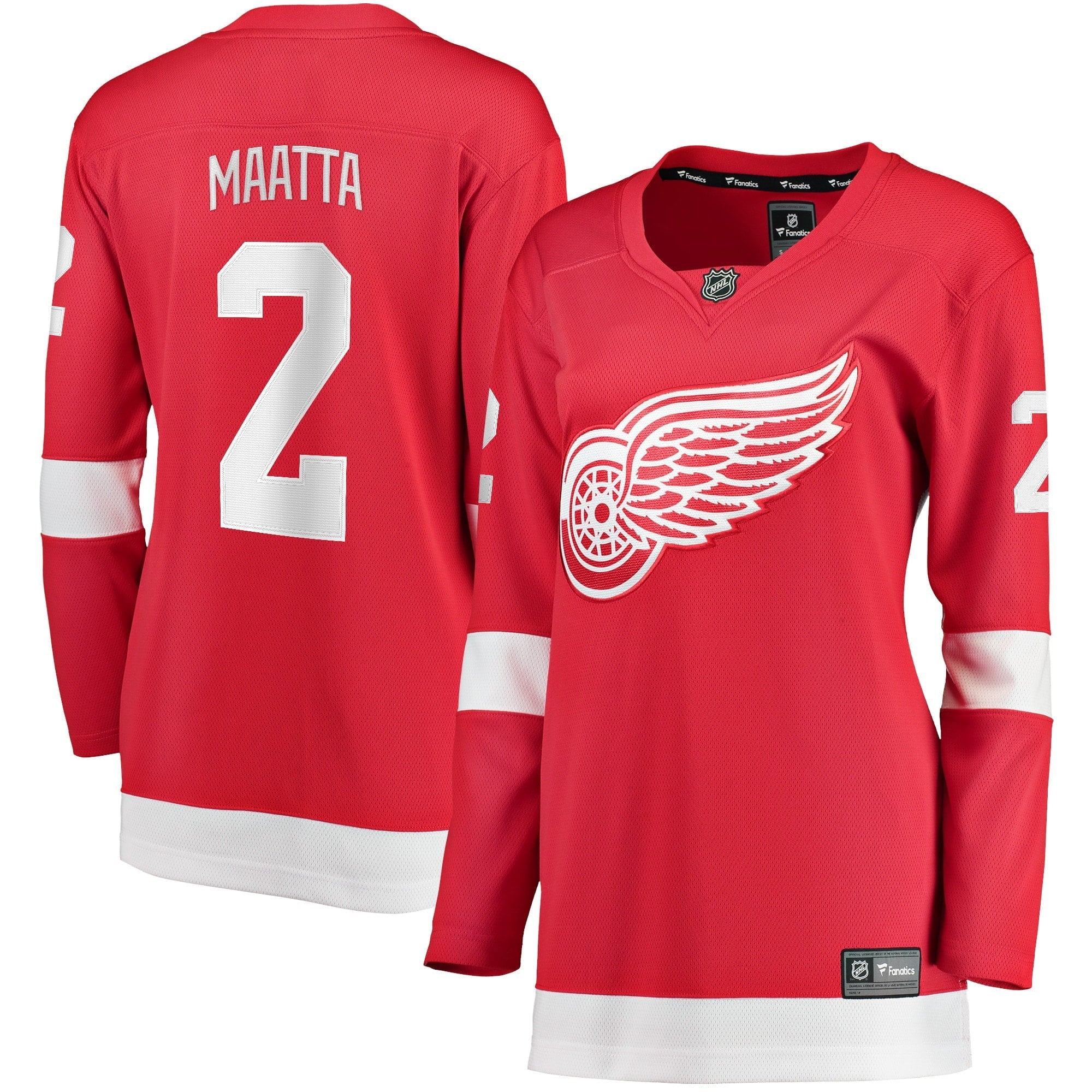 Women's Fanatics Branded Olli Maatta Red Detroit Red Wings Home Breakaway Player Jersey - vstockx