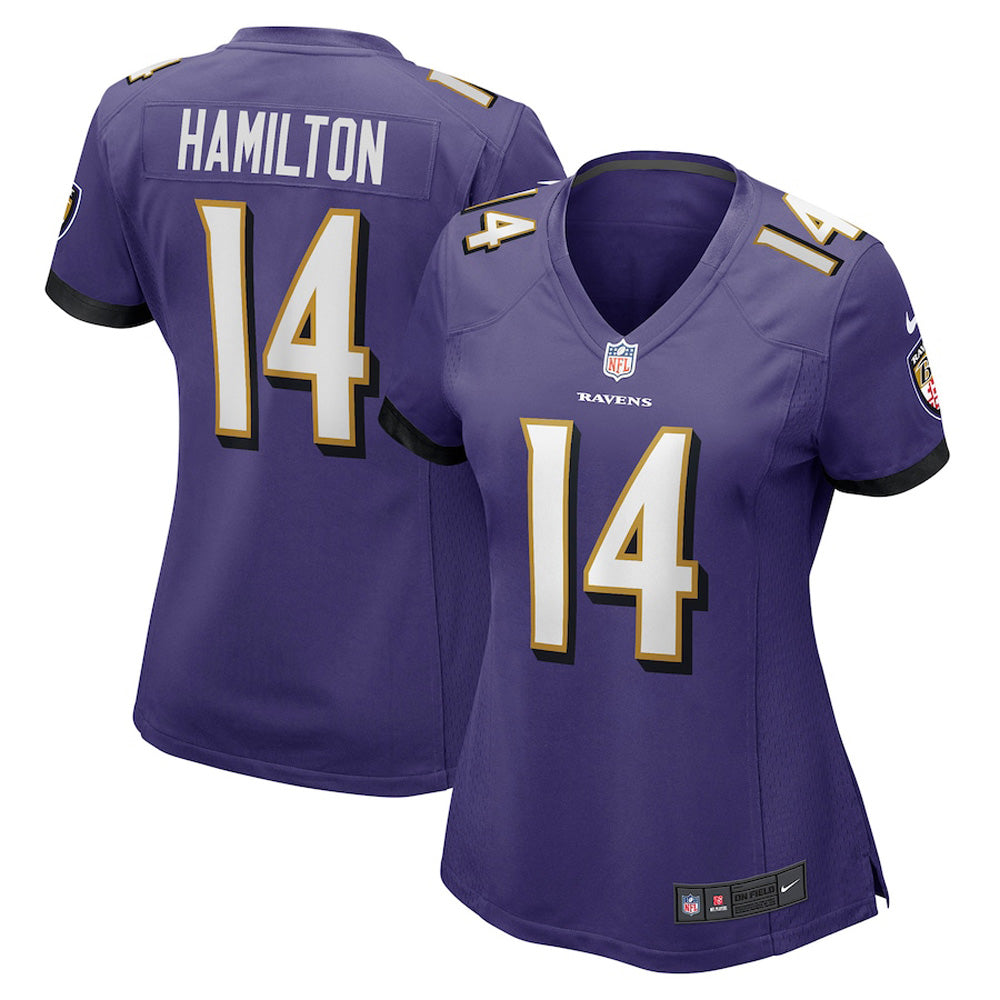 Women's Baltimore Ravens Kyle Hamilton Game Jersey - Purple - vstockx