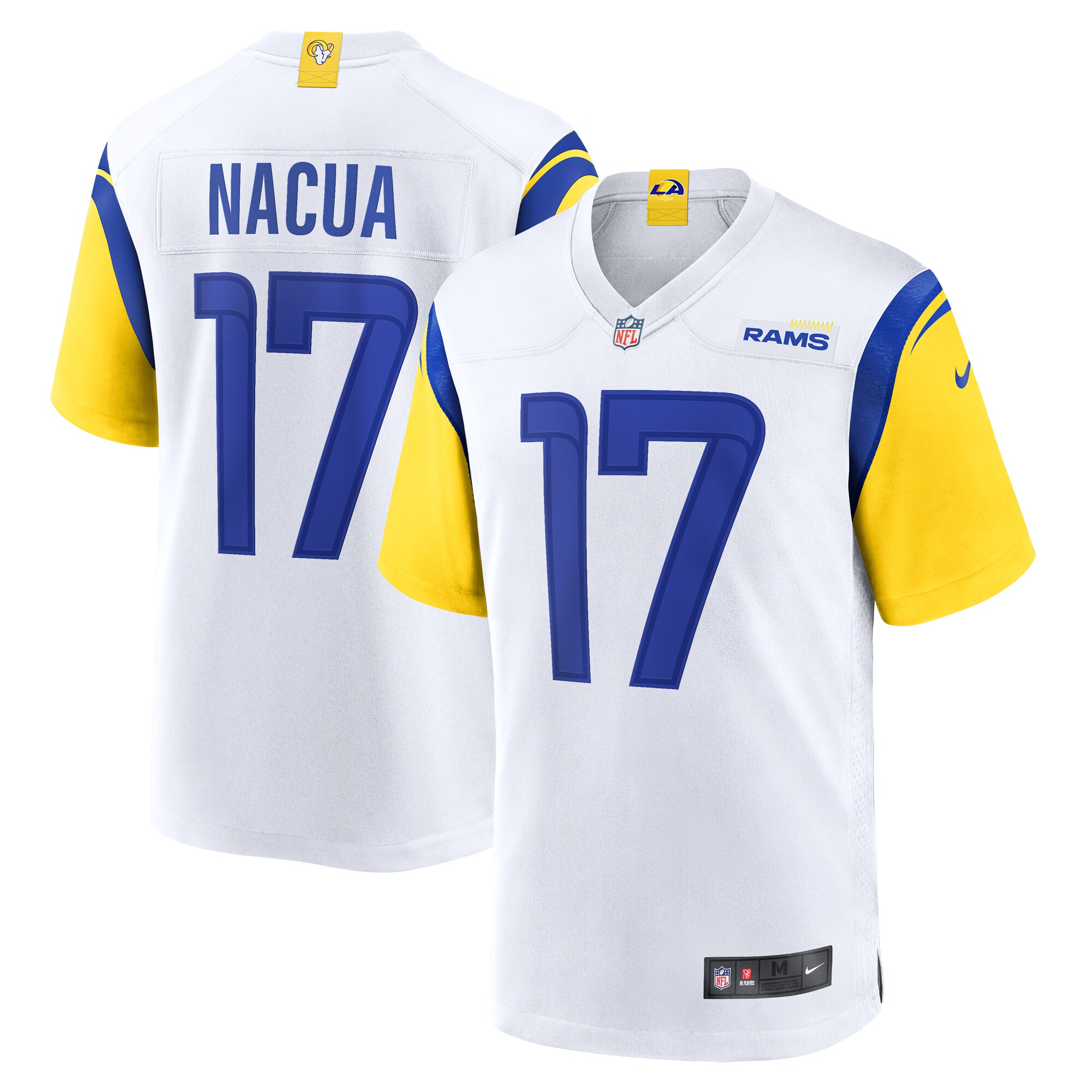 Puka Nacua Los Angeles Rams Nike Game Jersey - White - vstockx