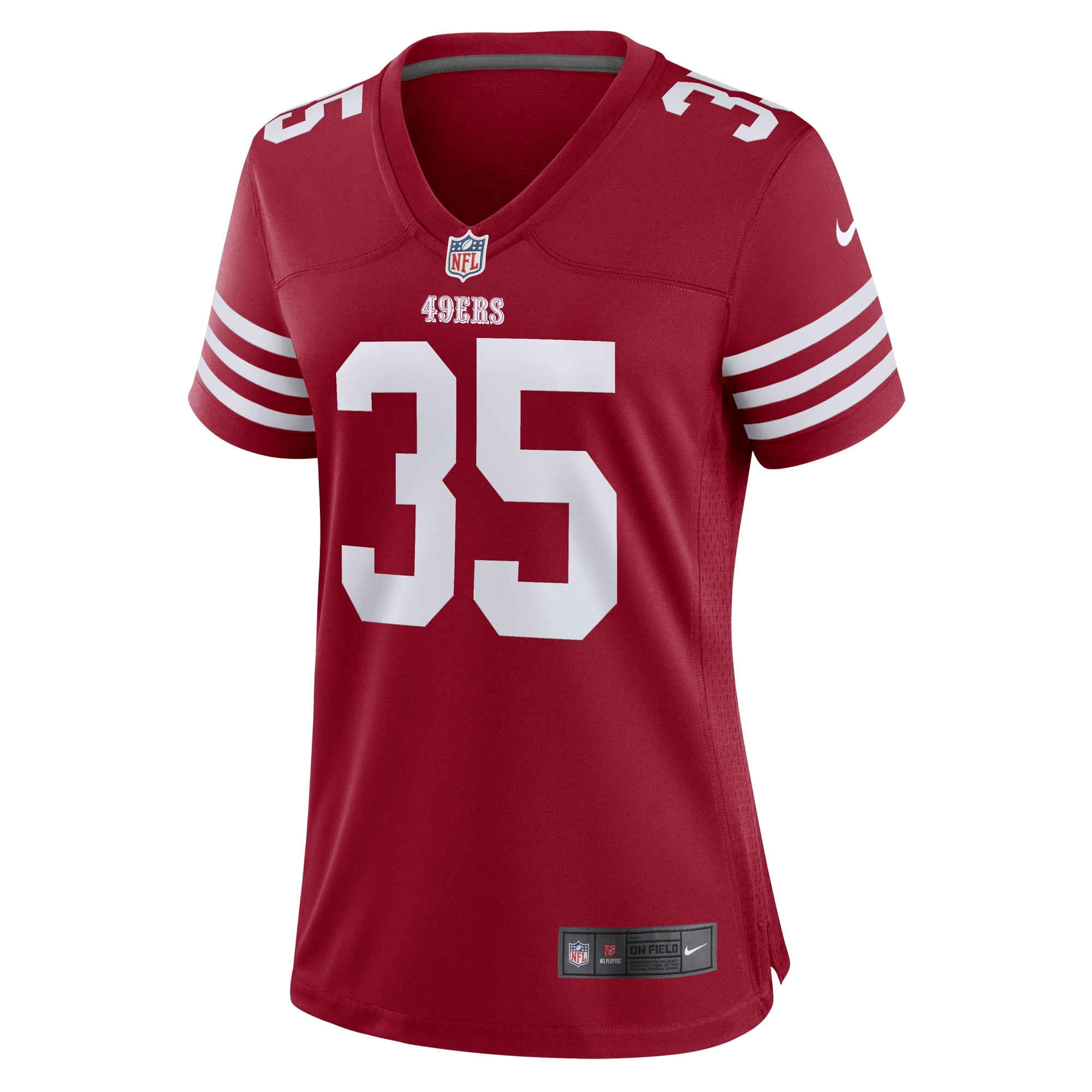 Women's Nike Tre Swilling Scarlet San Francisco 49ers Team Game Jersey - vstockx