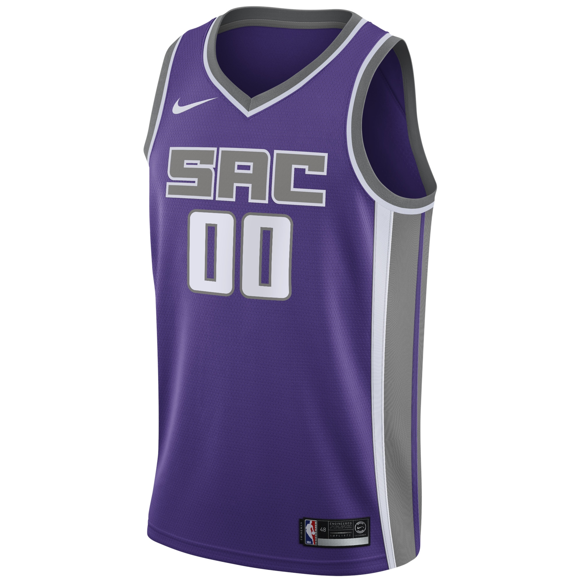 Sacramento Kings Nike Swingman Custom Jersey Purple - Icon Edition - vstockx