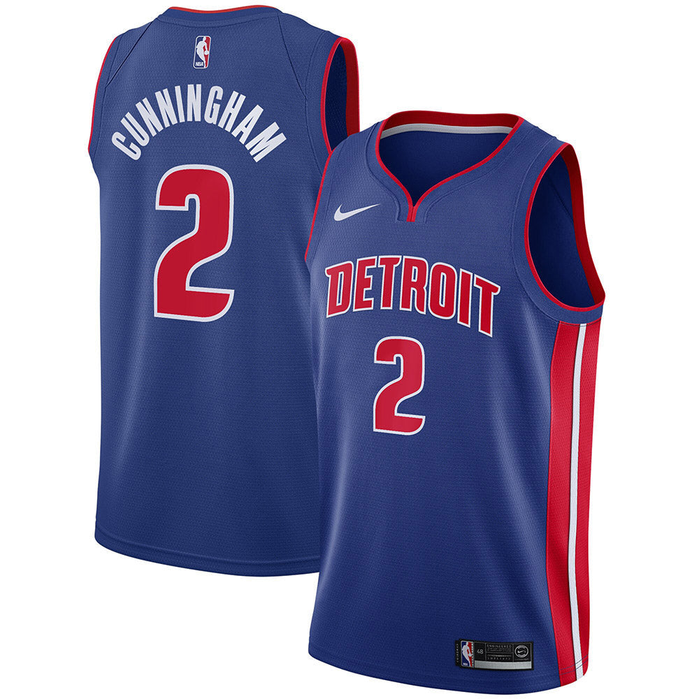 Youth Detroit Pistons Cade Cunningham Icon Edition Jersey - Blue - vstockx