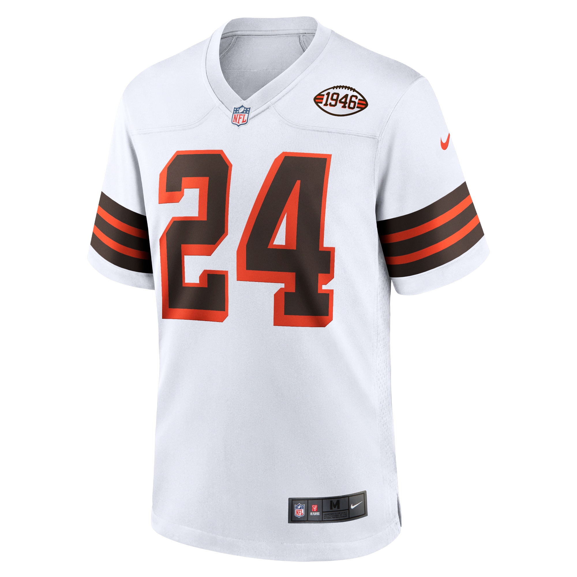 Nick Chubb Cleveland Browns Nike 1946 Collection Alternate Game Jersey - White - vstockx