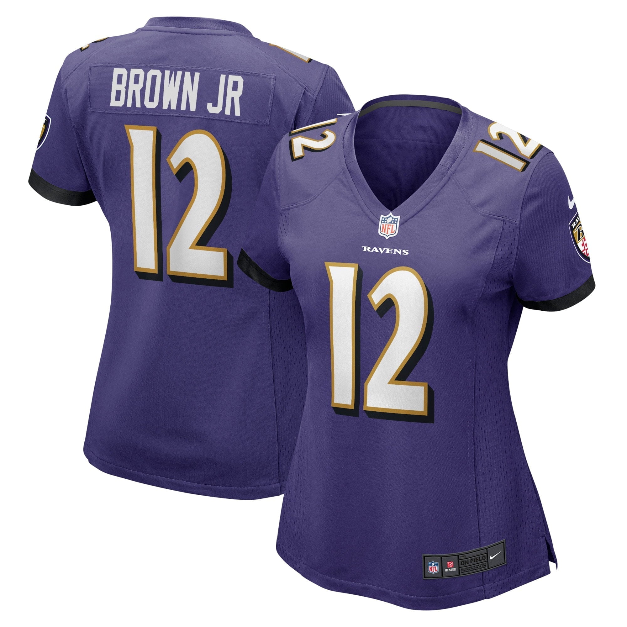 Women's Nike Anthony Brown Purple Baltimore Ravens Player Game Jersey - vstockx