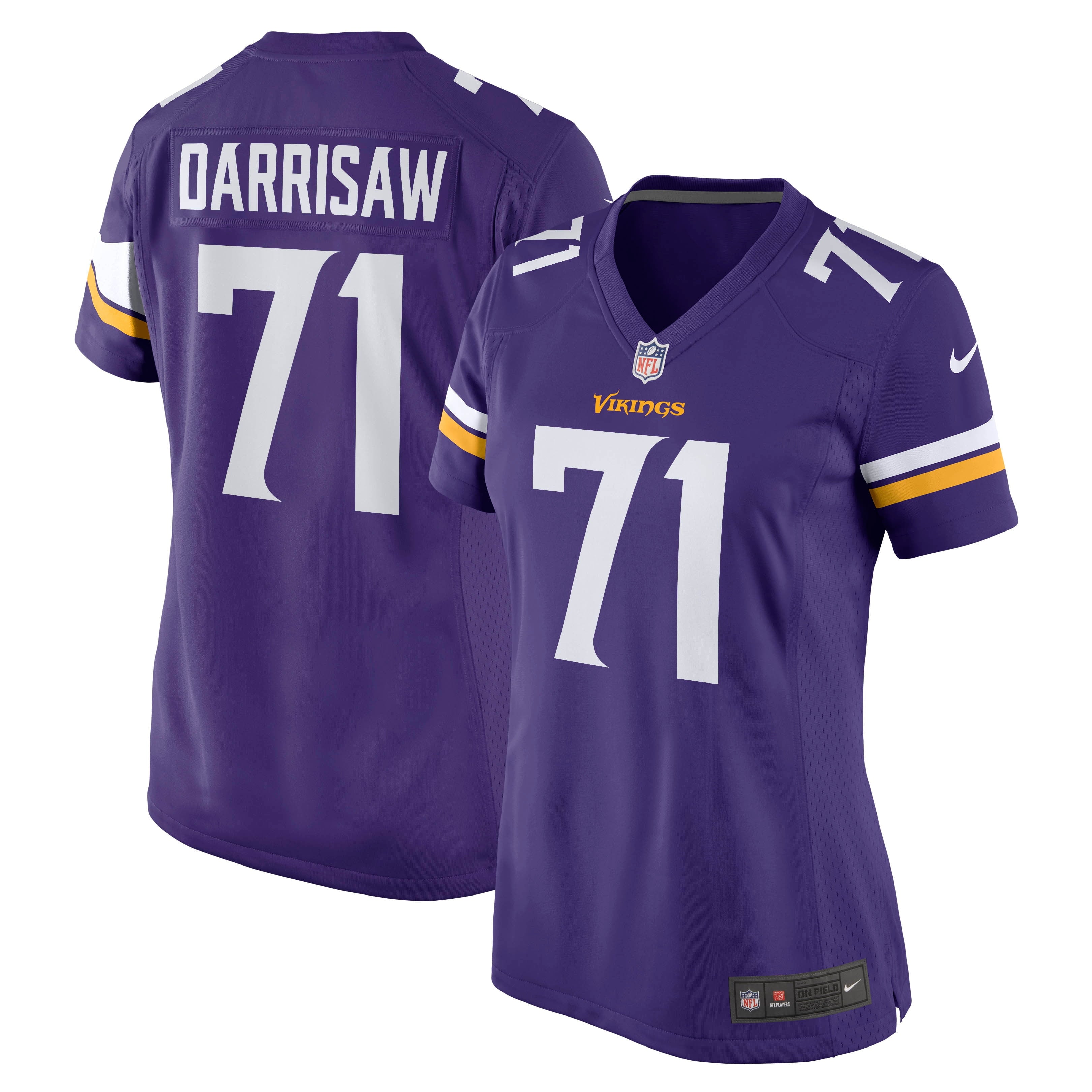 Women's Nike Christian Darrisaw Purple Minnesota Vikings Game Jersey - vstockx