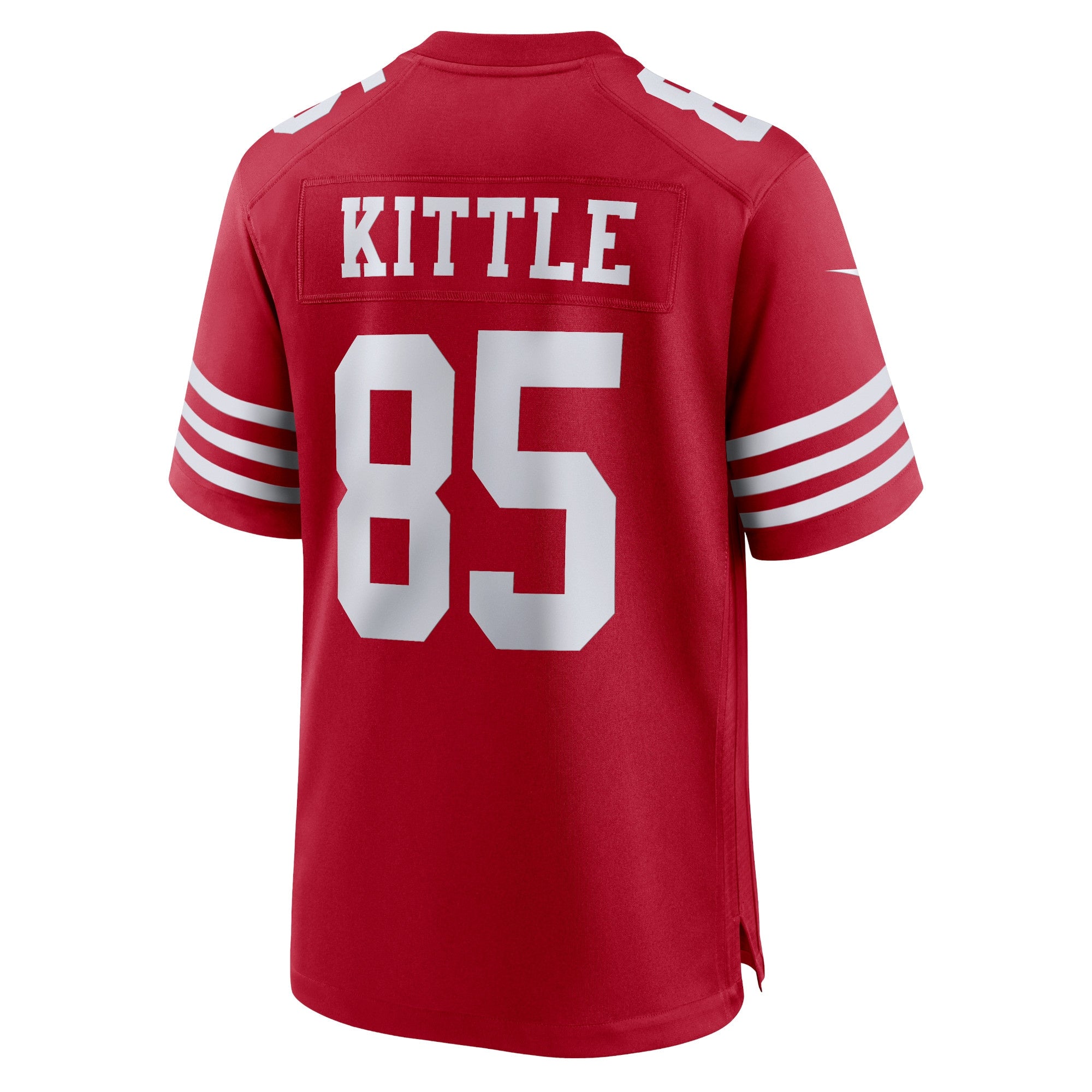Men's Nike George Kittle Scarlet San Francisco 49ers Player Game Jersey - vstockx